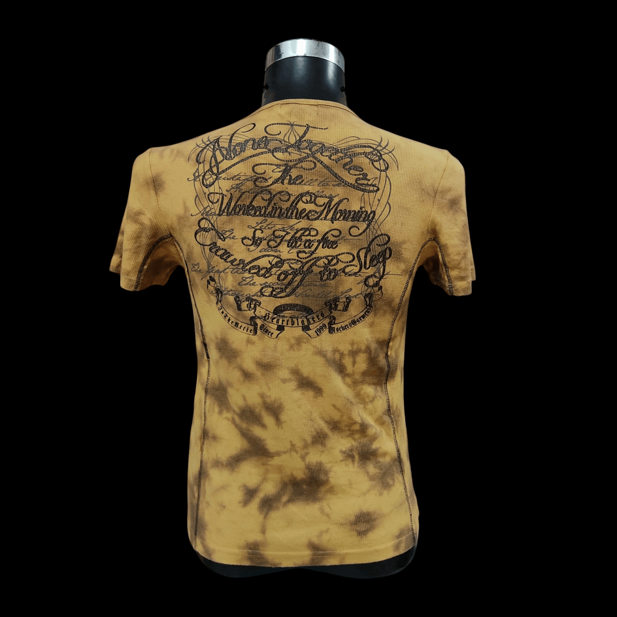 In The Attic Rudeboy Music Rustic Brown Waffle Slim Fit T-shirt Size US M / EU 48-50 / 2 - 3 Thumbnail