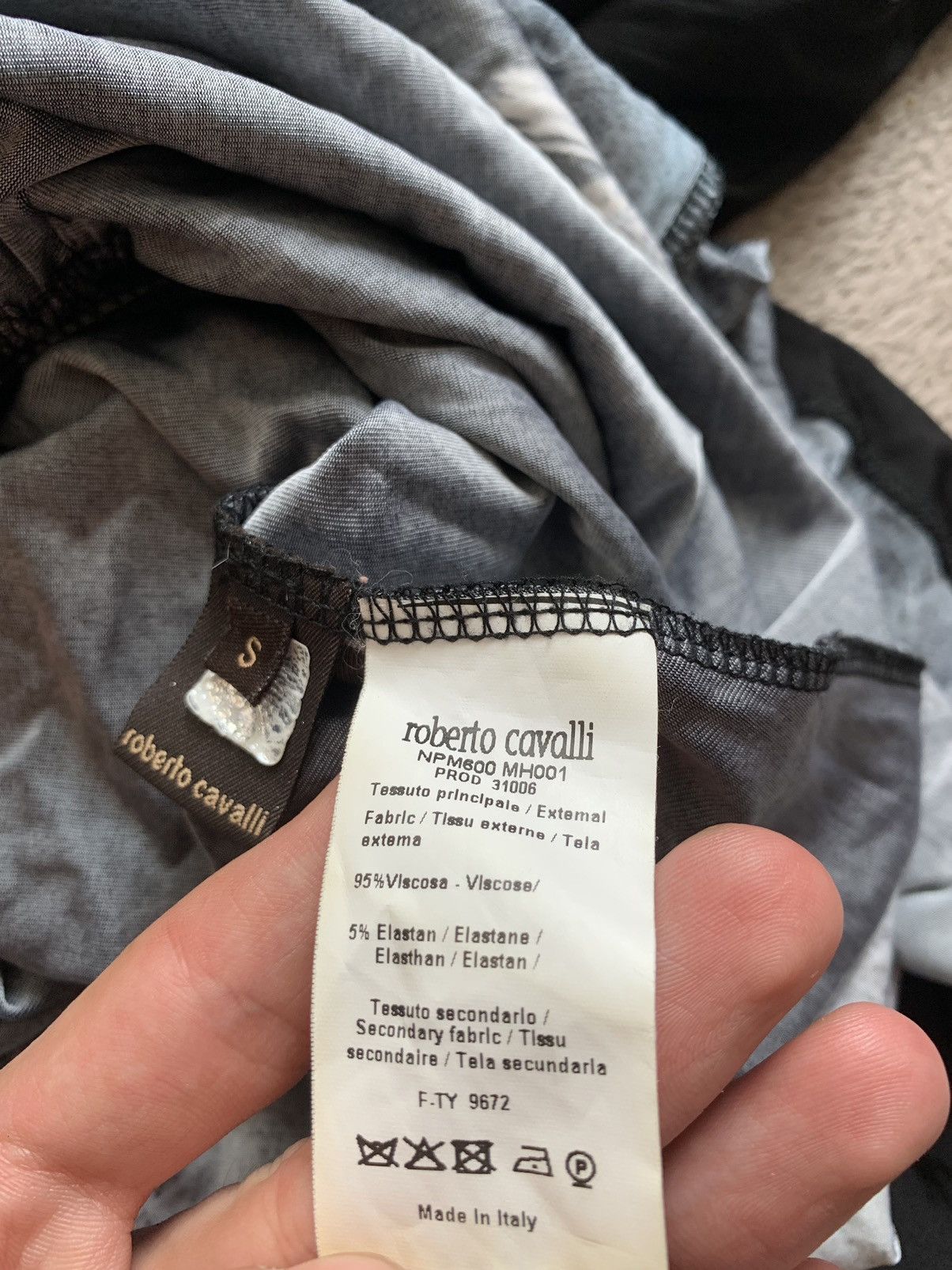 Roberto Cavalli × Vintage Roberto Cavalli Viscose Dress Size S / US 4 / IT 40 - 6 Thumbnail