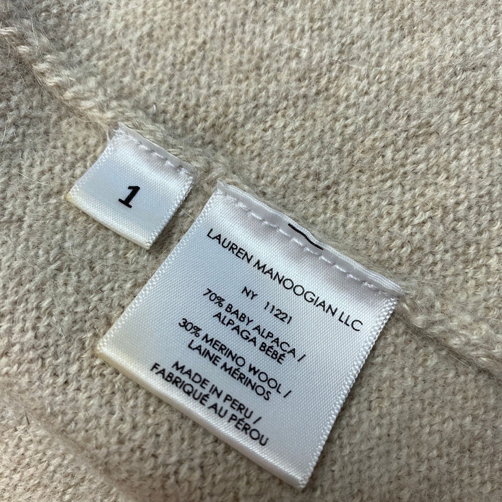 Lauren Manoogian Lauren Manoogian Baby Alpaca Merino Wool Open Cardigan Small Size S / US 4 / IT 40 - 8 Thumbnail