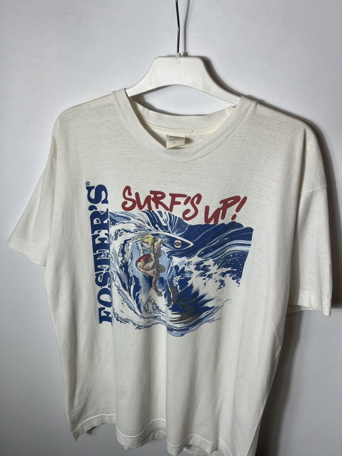 Vintage Vintage streetwear y2k Foster’s Surf’s Up T-shirt Size US XL / EU 56 / 4 - 4 Thumbnail