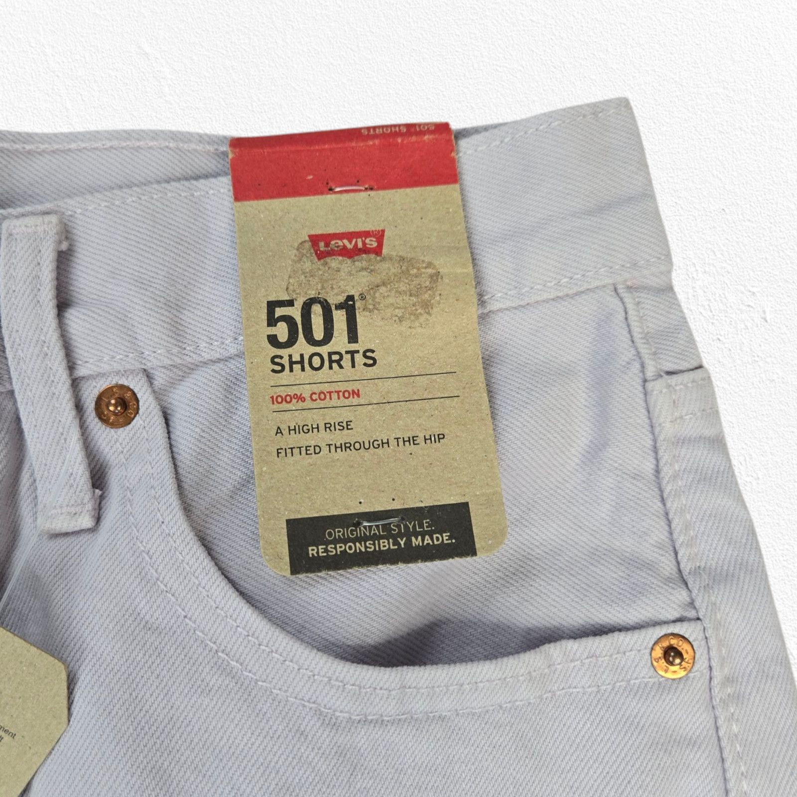 Levi's Levi's Washed Lilac Cutoff Denim Shorts Size 27 Size 27" / US 4 / IT 40 - 4 Thumbnail