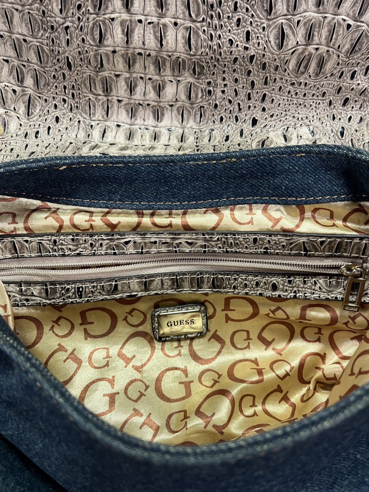 Guess 00s Guess Denim Buckle Y2K Bag Size ONE SIZE - 10 Thumbnail