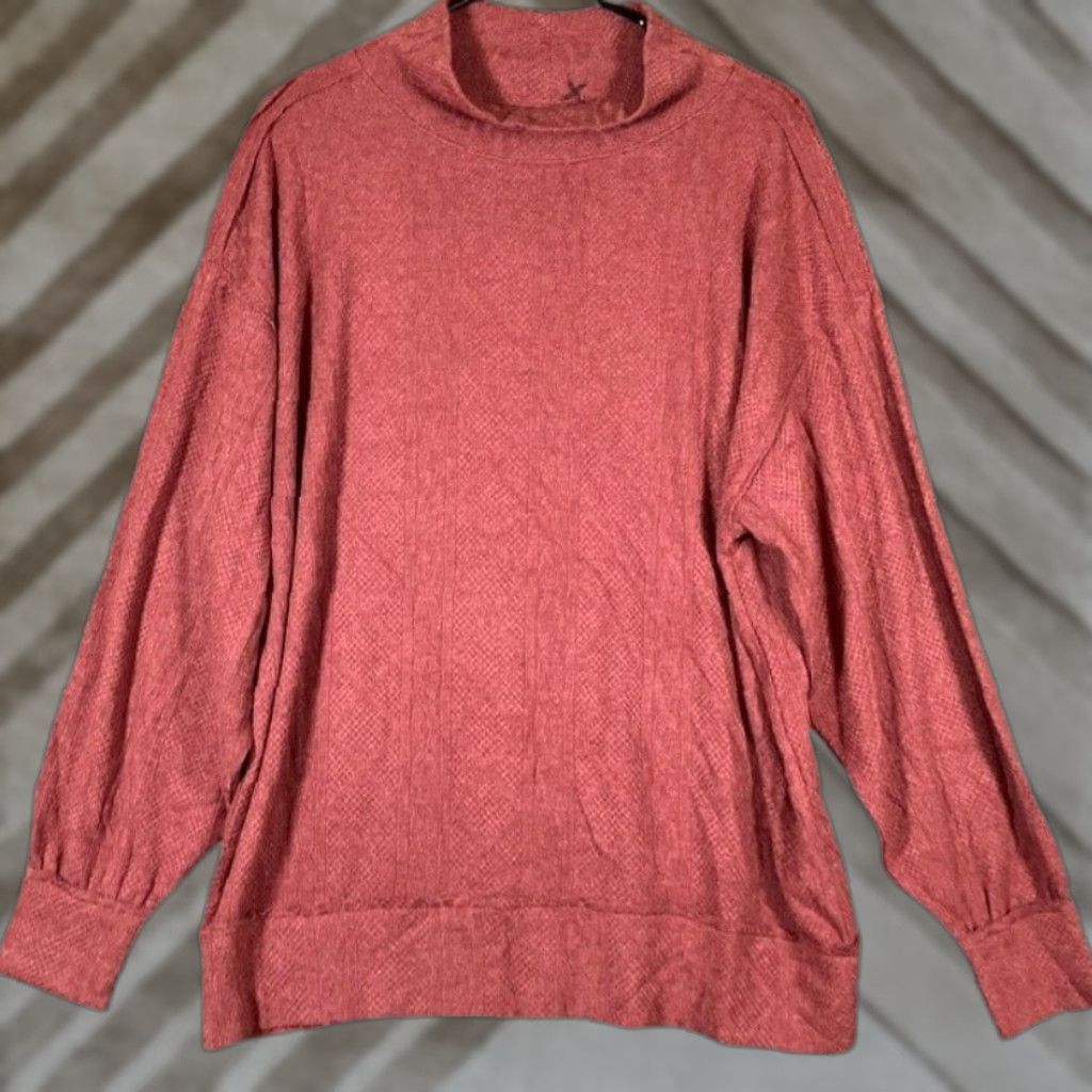 BKE BKE Womens Sweater Rust Red Mock Neck Long Sleeve Knit Medium Adults Womens Size M / US 6-8 / IT 42-44 - 1 Thumbnail