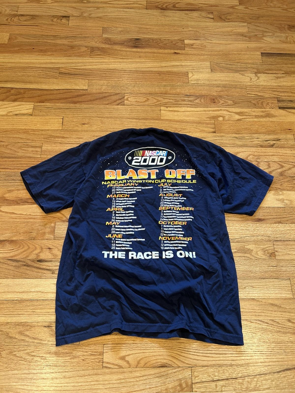 NASCAR NASCAR racing 2000 navy blue t-shirt Size large Size US L / EU 52-54 / 3 - 2 Thumbnail