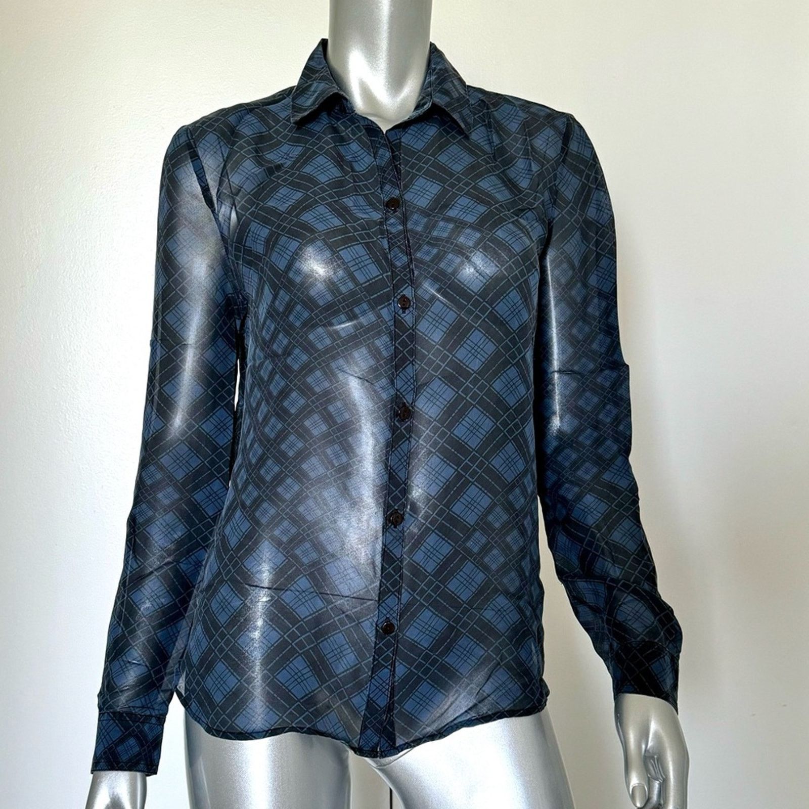 Paige PAGE Shirt, Size S, Dark Blue Size S / US 4 / IT 40 - 1 Thumbnail