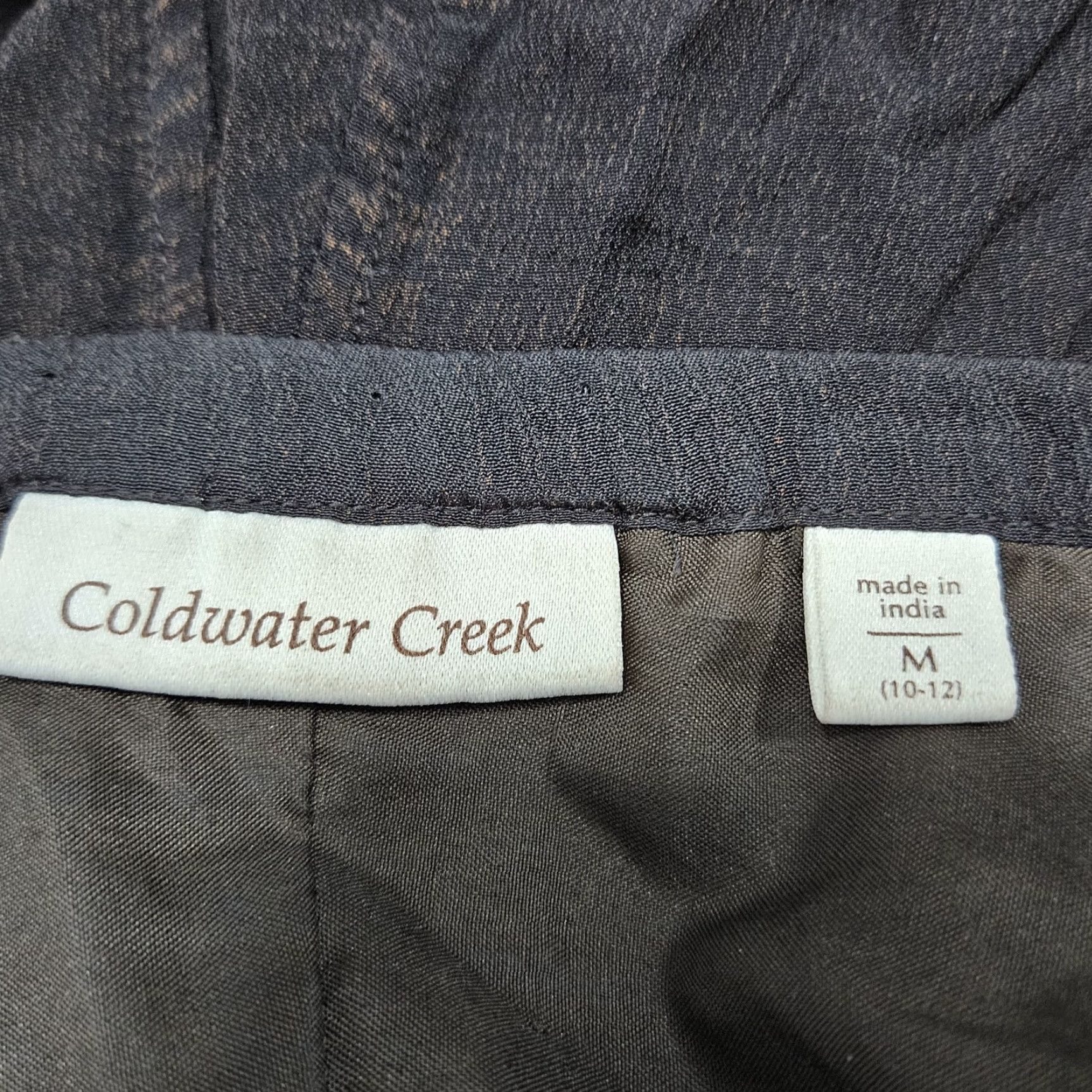 Coldwater Creek Coldwater Creek Paisley Embroidered Lined Midi Skirt Brown M (10-12) Women Adult Regular Size Medium Size 32" / US 10 / IT 46 - 3 Thumbnail