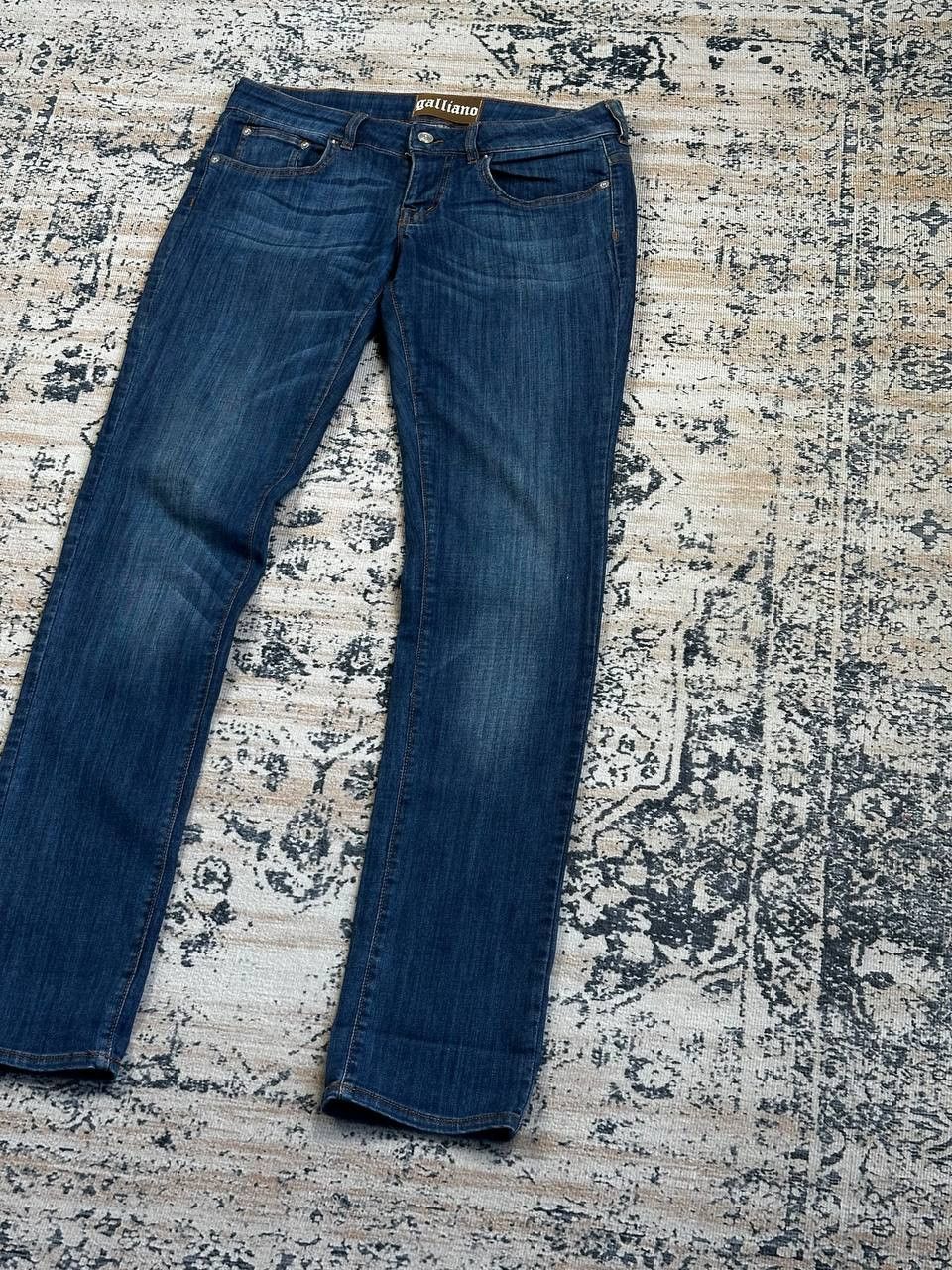 John Galliano John Galliano Newspaper Blue Slim Jeans Size US 29 - 3 Thumbnail