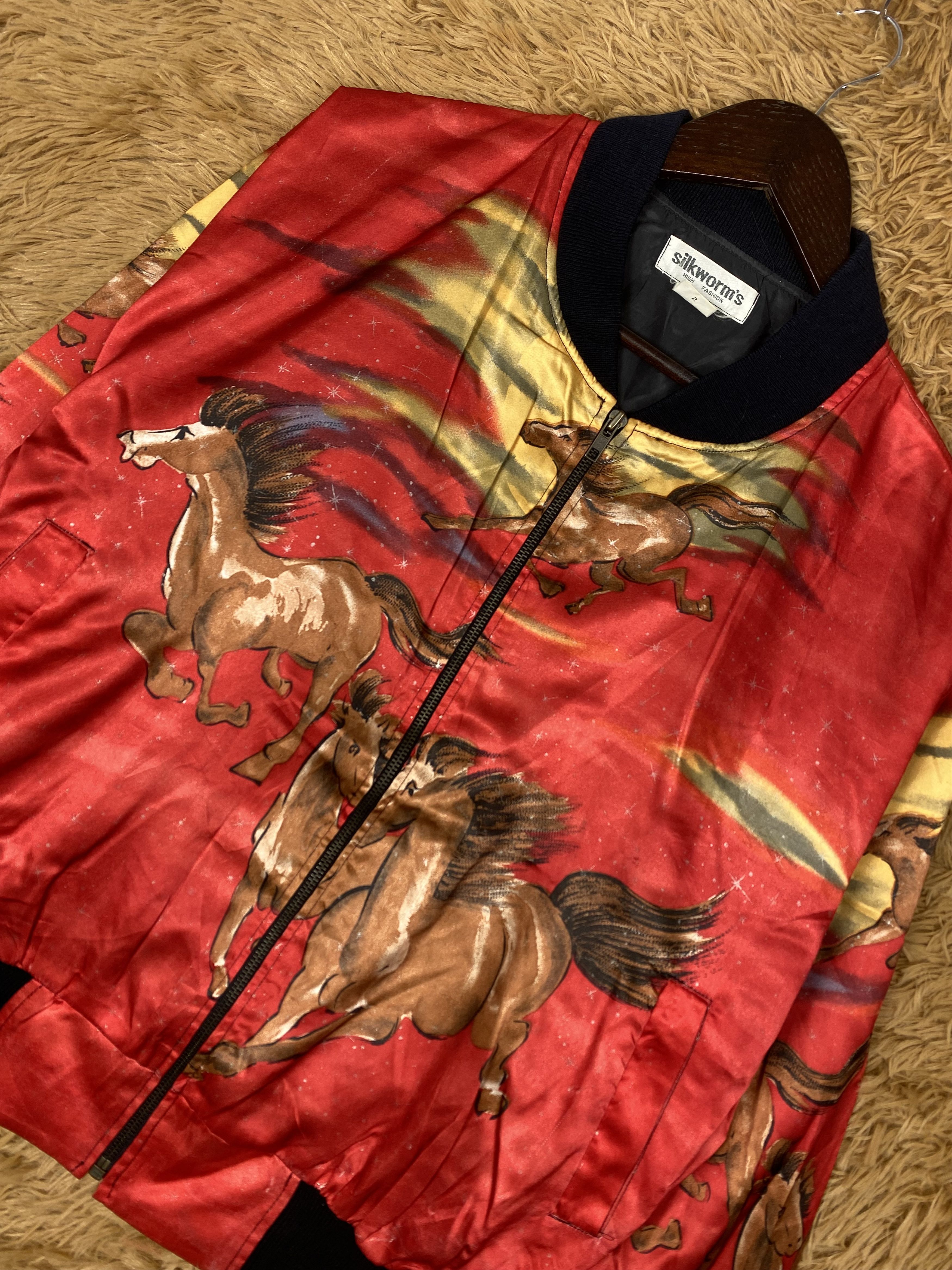 Japanese Brand Vintage Silkworm's Horse Art Jacket DJ0435 Size US M / EU 48-50 / 2 - 2 Thumbnail
