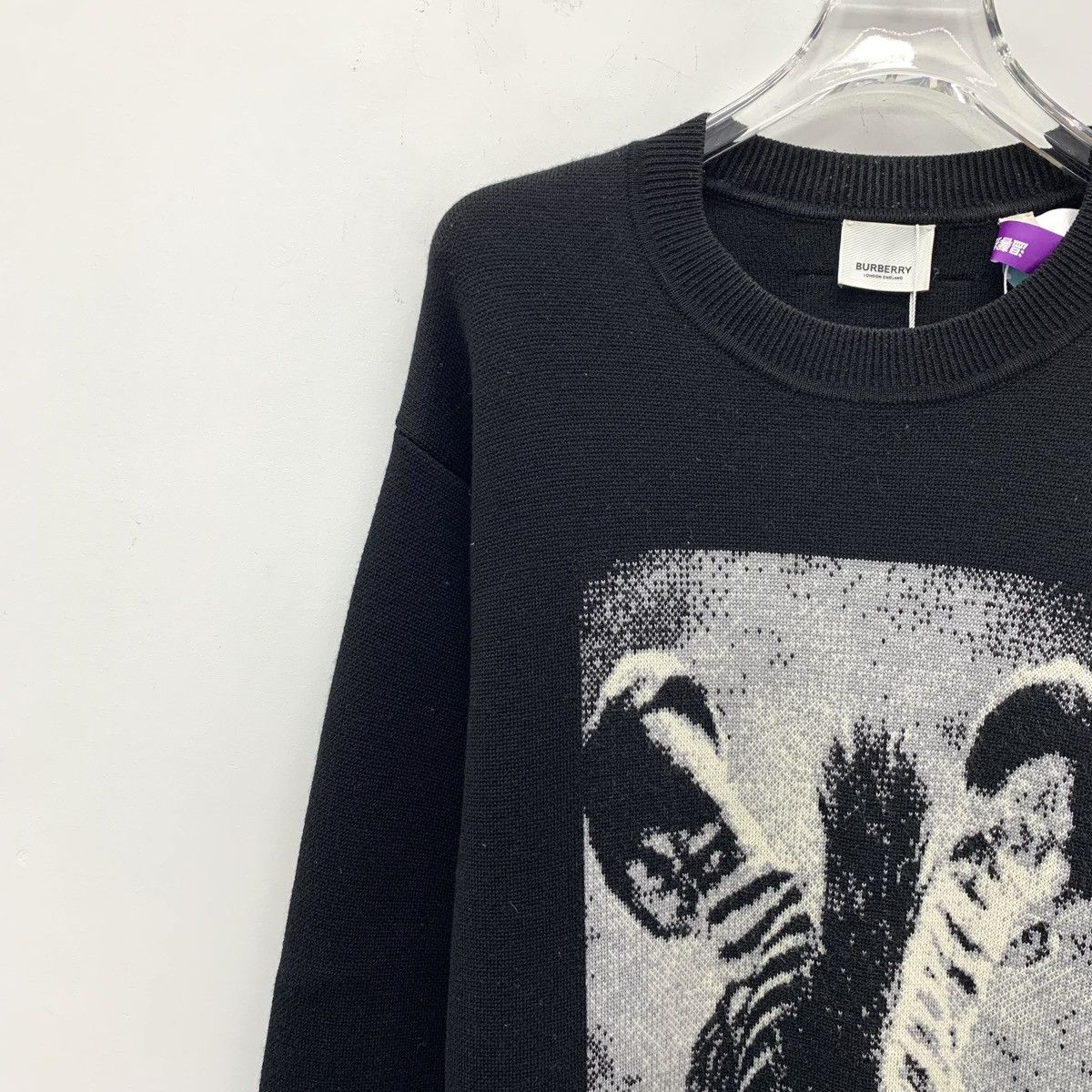Burberry Burberry Pattern Printed Wool Long Sleeve Sweatshirt K26WX Size US S / EU 44-46 / 1 - 3 Thumbnail