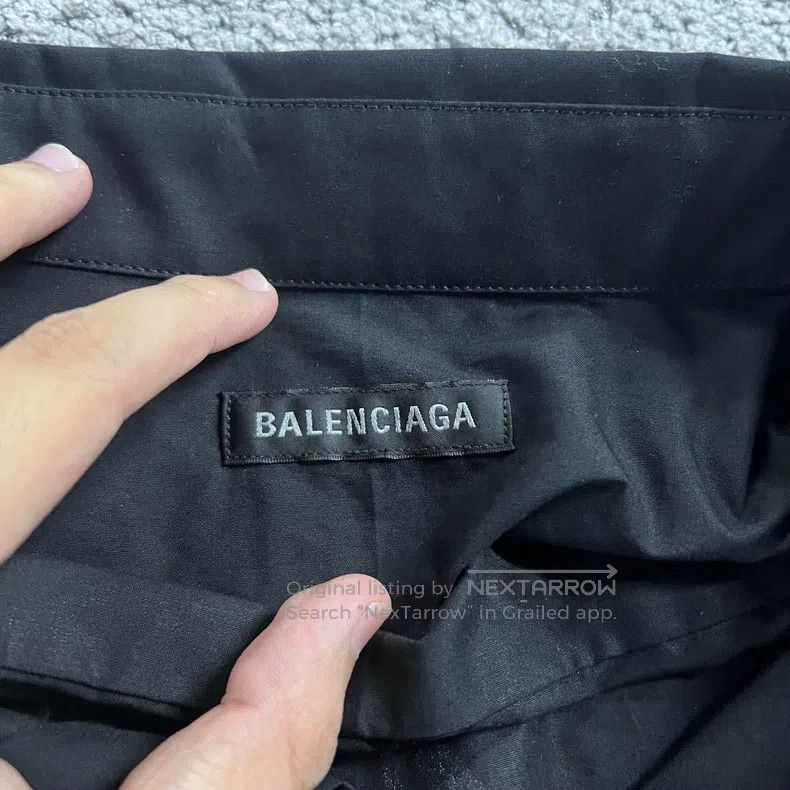 Balenciaga Balenciaga size 37 Black print pattern collar single-breas Size US XS / EU 42 / 0 - 3 Thumbnail