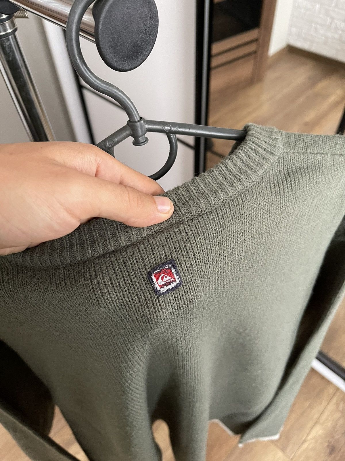 Quiksilver Quiksilver Vintage Knit Surf Sweater Big Logo 90s Size US XL / EU 56 / 4 - 7 Thumbnail