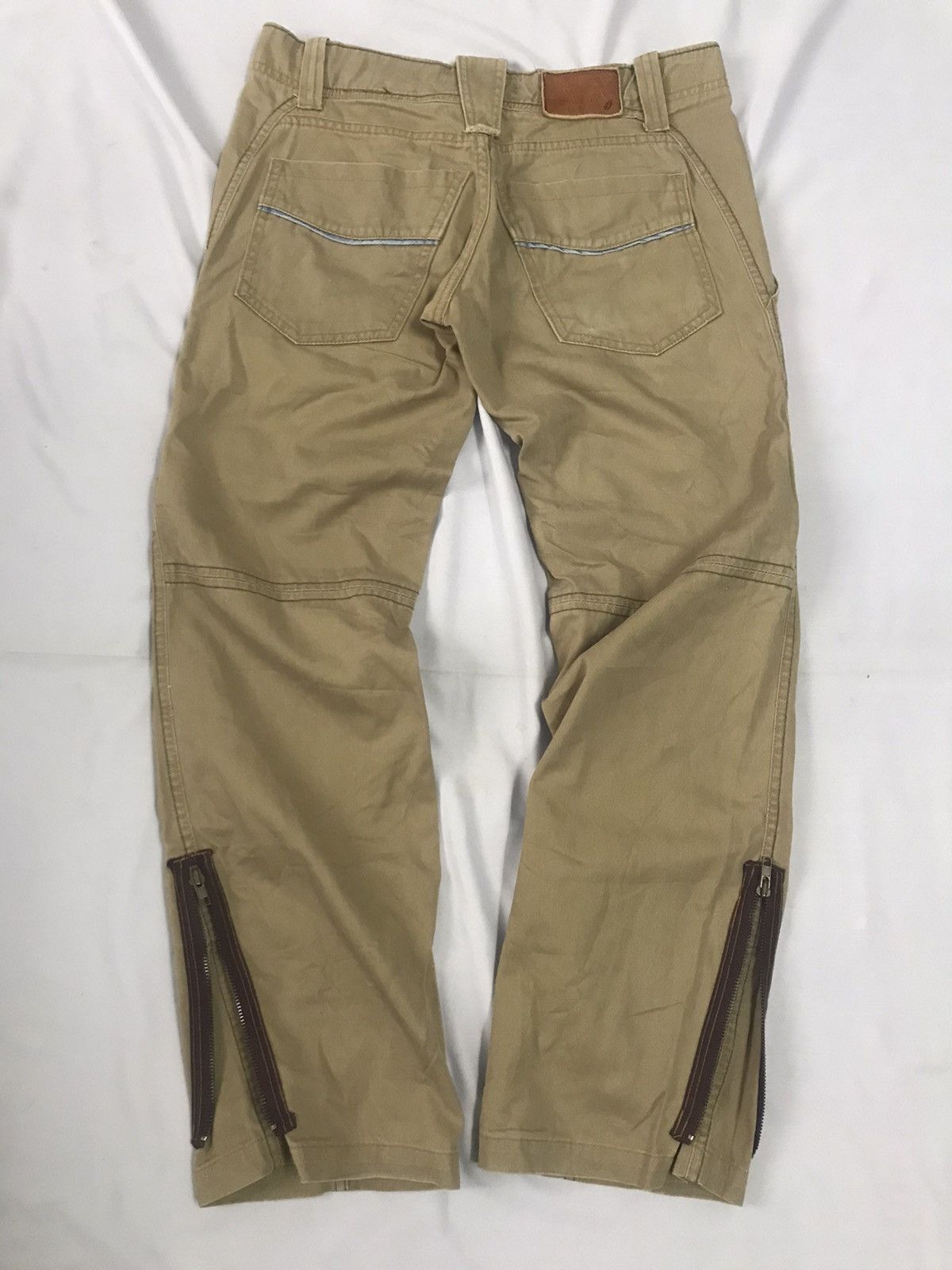 Indian Motorcycle × Japanese Brand Indian Biker Motorcycle Pants - Flare Leg Zipped Trousers Size US 30 / EU 46 - 8 Thumbnail