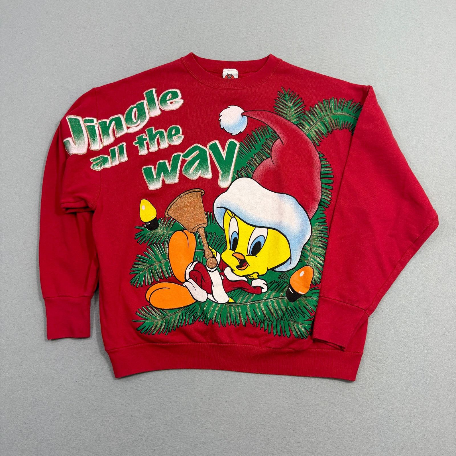Vintage Vintage Looney Tunes Tweety Bird Christmas Sweatshirt XL Size US XL / EU 56 / 4 - 1 Thumbnail