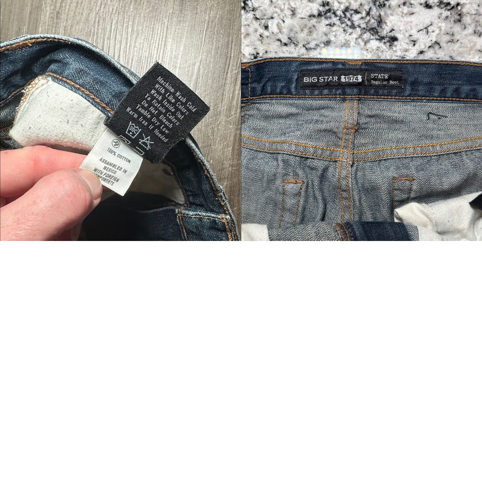 Vintage BIG STAR Jeans Bootcut 32R Men Blue Regular 32 Inseam 32 JeansBootcut Mens Blue 32 Regular Size US 32 / EU 48 - 8 Thumbnail