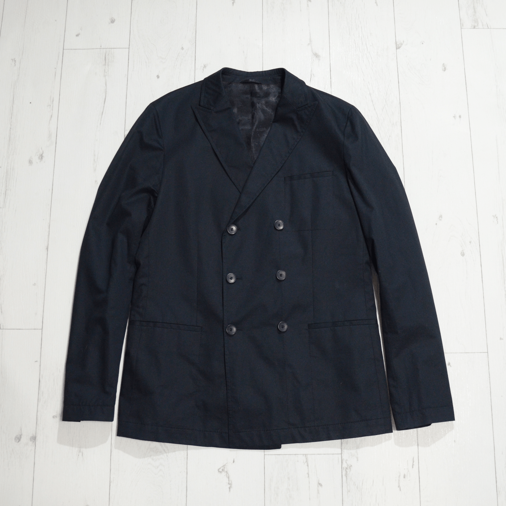 Hugo Boss × Vintage Vintage Hugo Boss Double Breasted Cashmere Blazer Jacket Size 36R - 1 Thumbnail