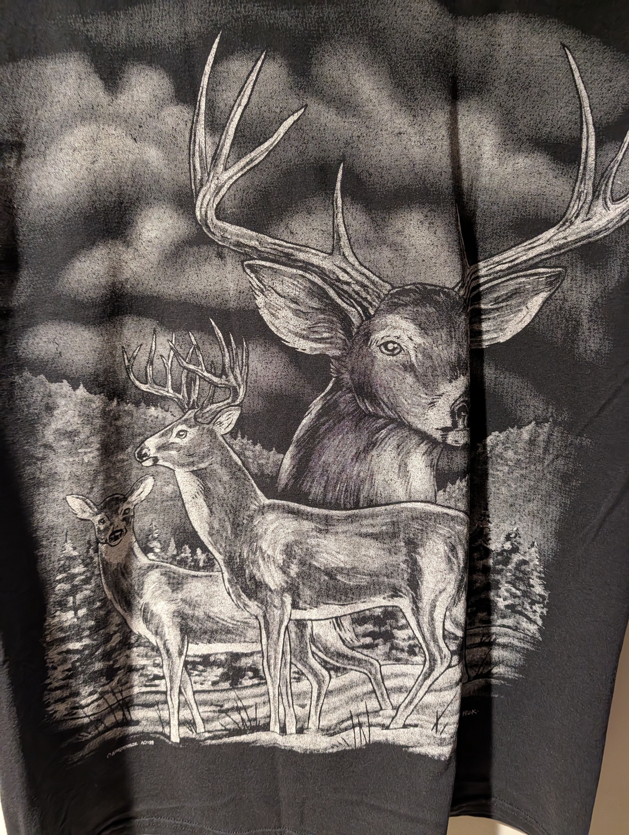 Arts & Science Vintage 90s Deer Animal Nature Wildlife X-Large T-Shirt Size US XL / EU 56 / 4 - 5 Thumbnail