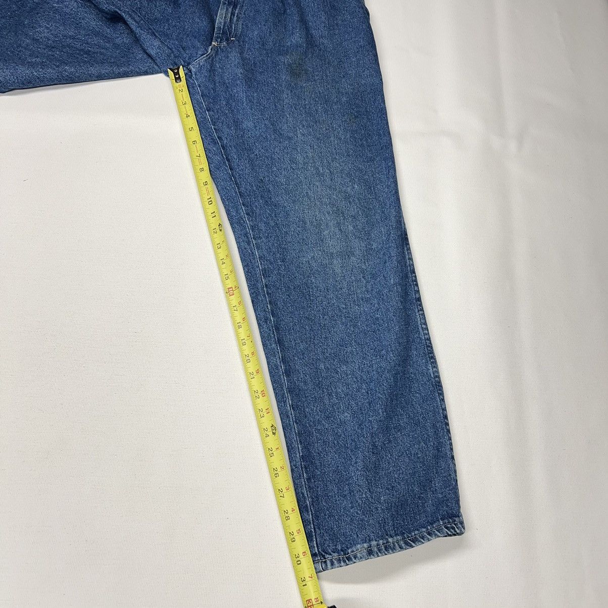 Vintage × Wrangler VTG Wrangler Timber Creek Jeans Blue Straight Denim Baggy Size US 34 / EU 50 - 19 Thumbnail