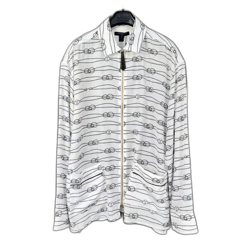 Louis Vuitton Louis Vuitton Chain Zip Silk Jacket-2506 Size US M / EU 48-50 / 2 - 1 Thumbnail