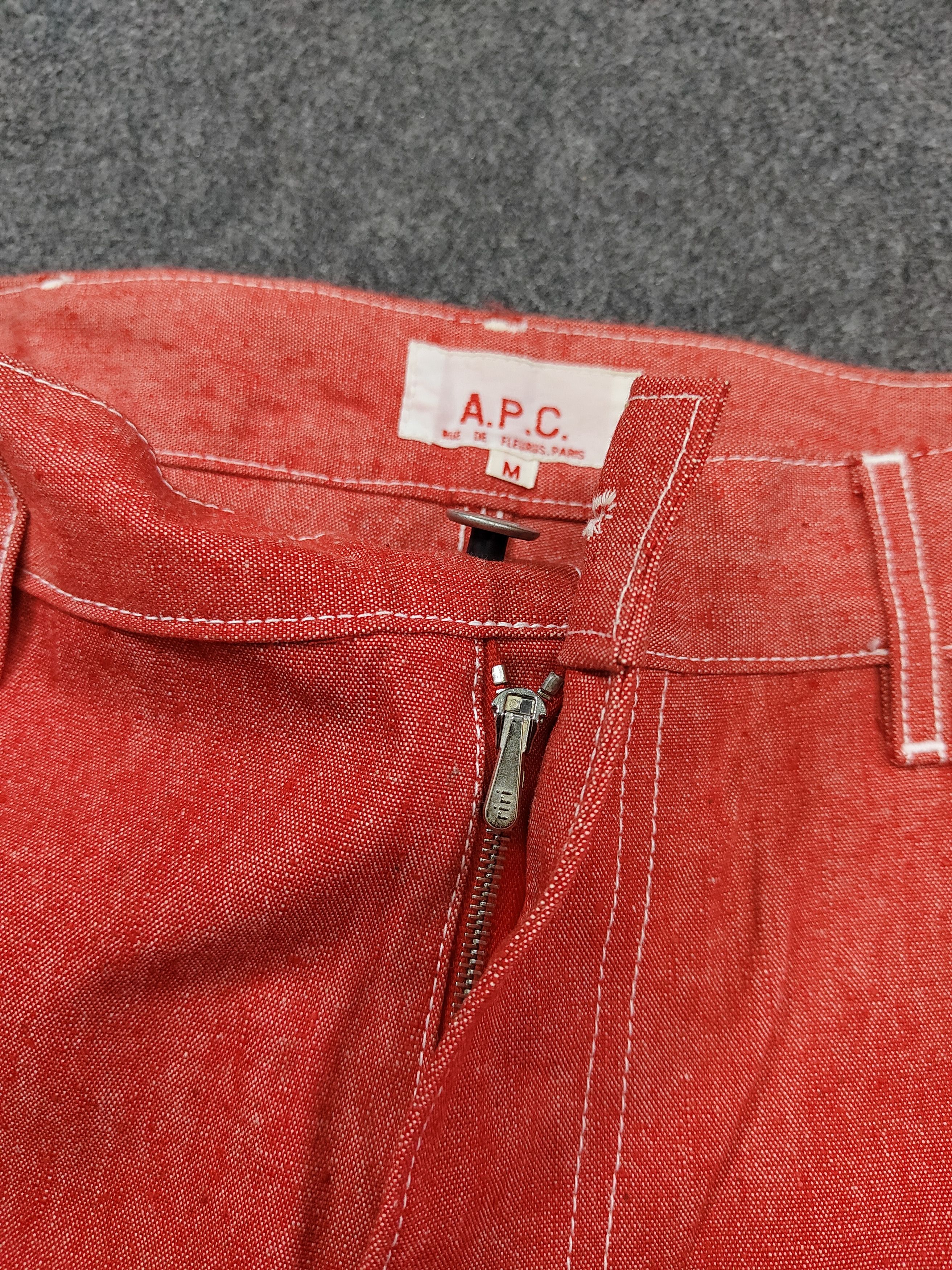 A.P.C. 90s APC 🇫🇷 Minimal Workwear Cut Canvas Trousers Size US 31 - 4 Thumbnail
