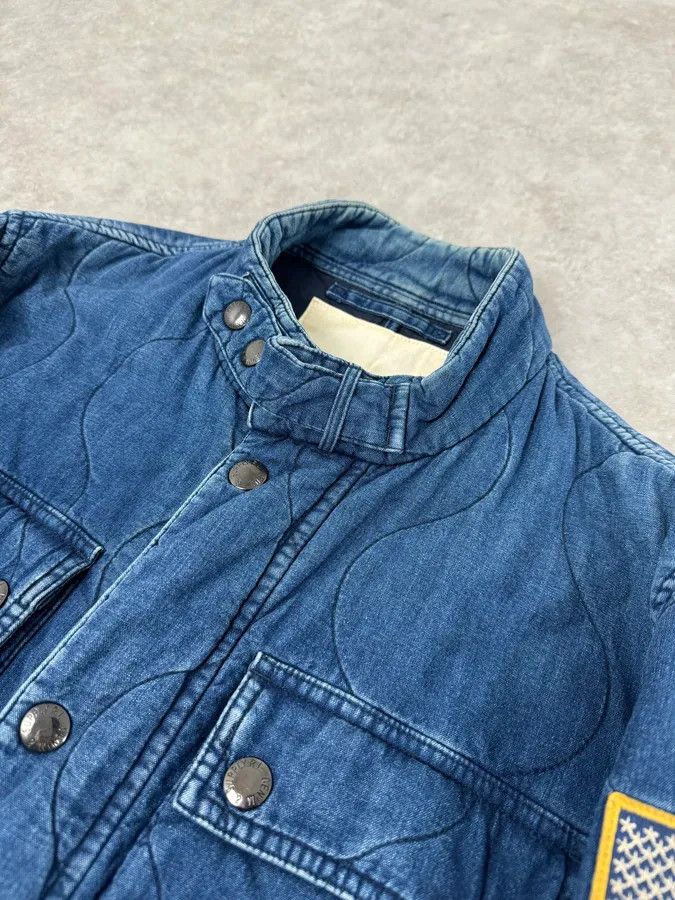 Polo Ralph Lauren 2010s Ralph Lauren Denim USA Flag Blue Aviator Denim Jacket Size US M / EU 48-50 / 2 - 5 Thumbnail