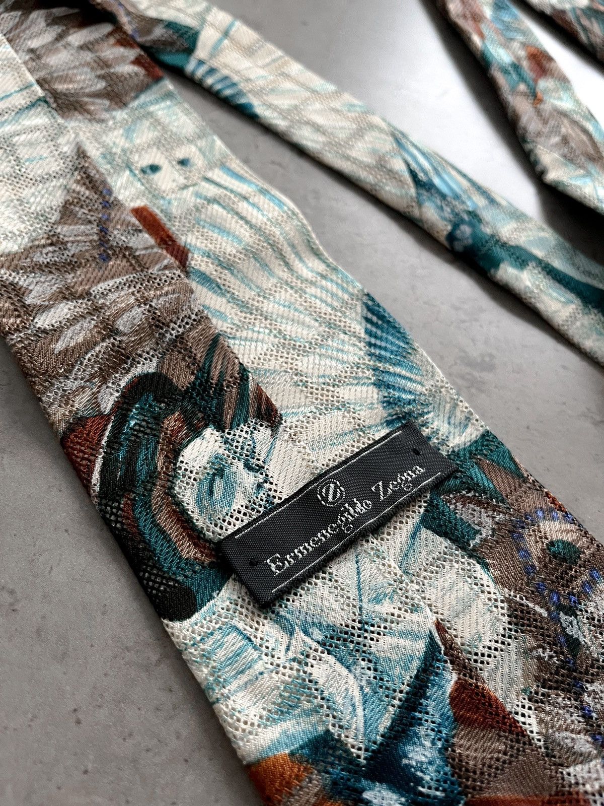 Ermenegildo Zegna × Vintage Ermenegildo Zegna 100% silk made in Italy tie Size ONE SIZE - 2 Thumbnail