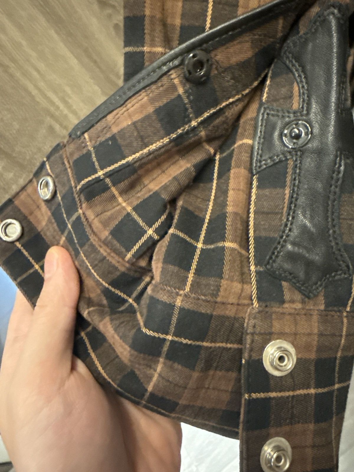 Chrome Hearts Chrome Hearts Brown Double Cross Flannel Size US S / EU 44-46 / 1 - 8 Thumbnail