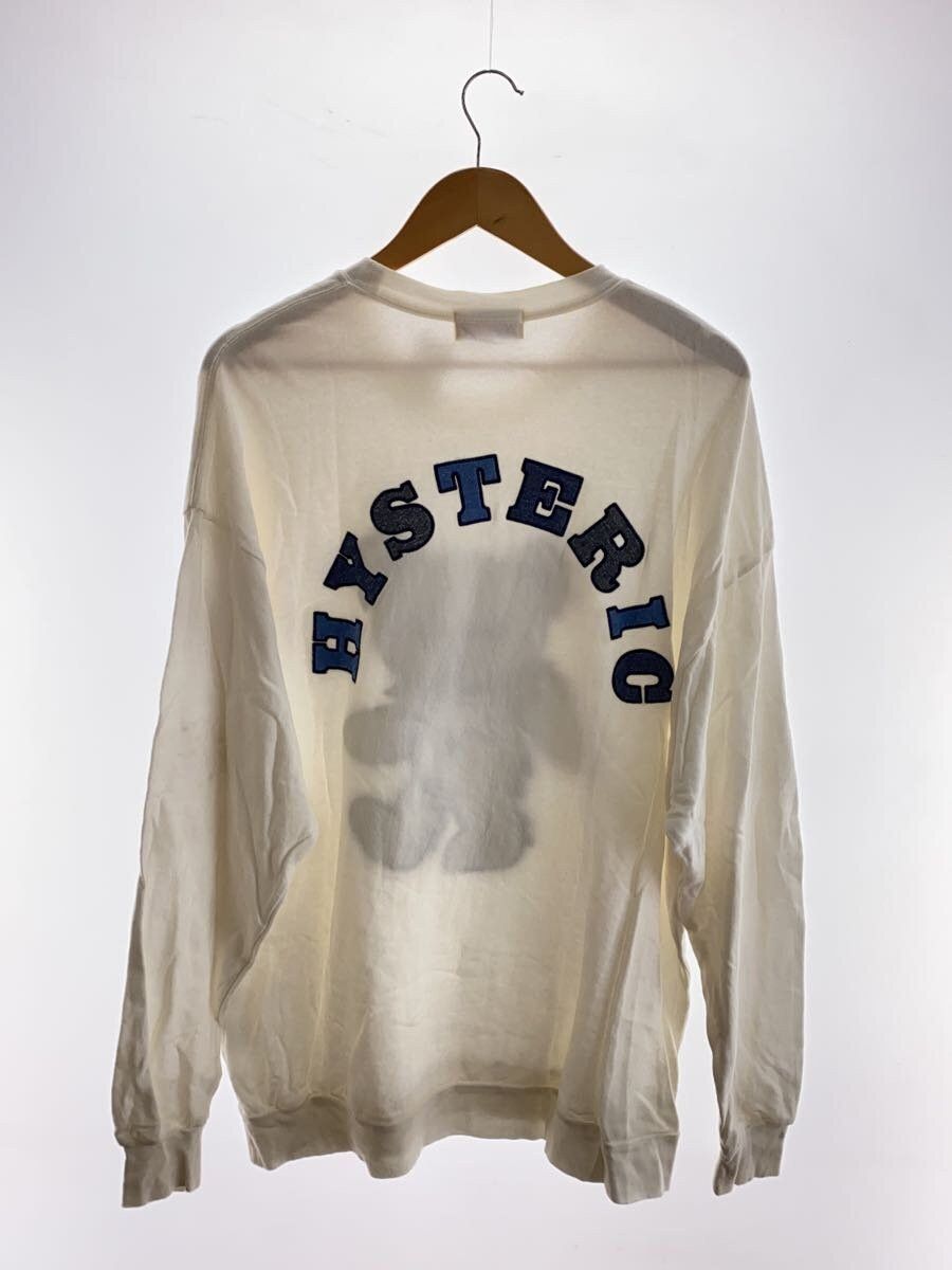 Hysteric Glamour Hysteric Glamour Big Dead Applique Cotton Sweatshirt White Size US S / EU 44-46 / 1 - 2 Thumbnail