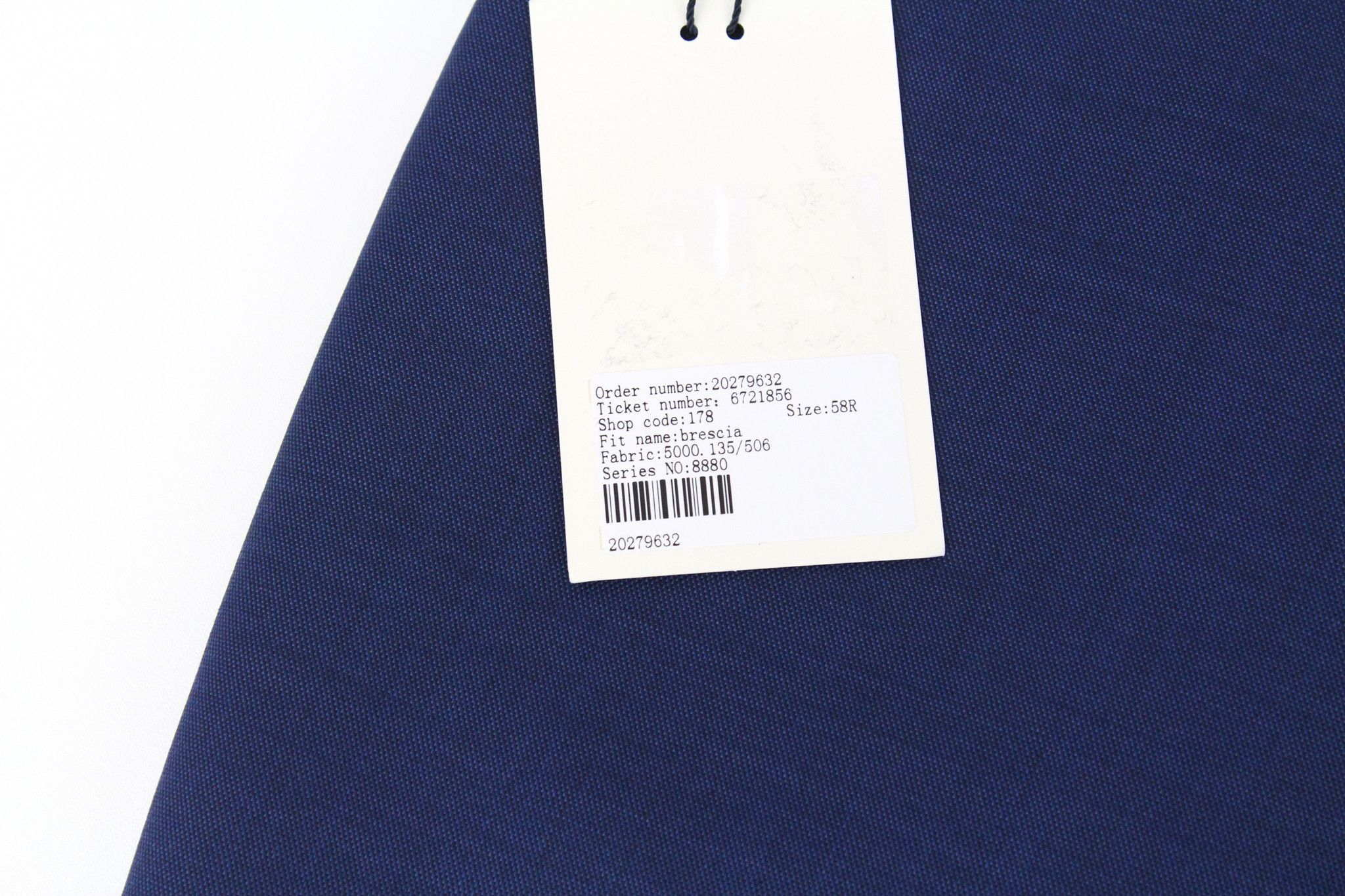 Suitsupply BRESCIA UK42R Blue Wool Trousers 66754 Size US 42 / EU 58 - 9 Thumbnail