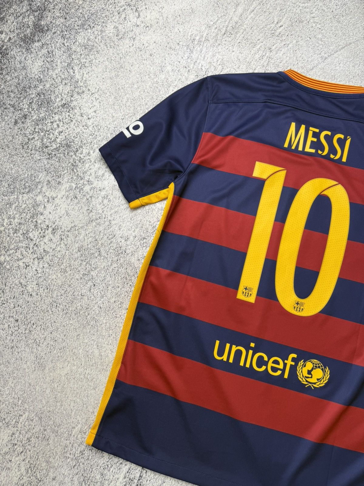 FC BARCELONA SPAIN 2016 HOME FOOTBALL SHIRT JERSEY #10 Messi