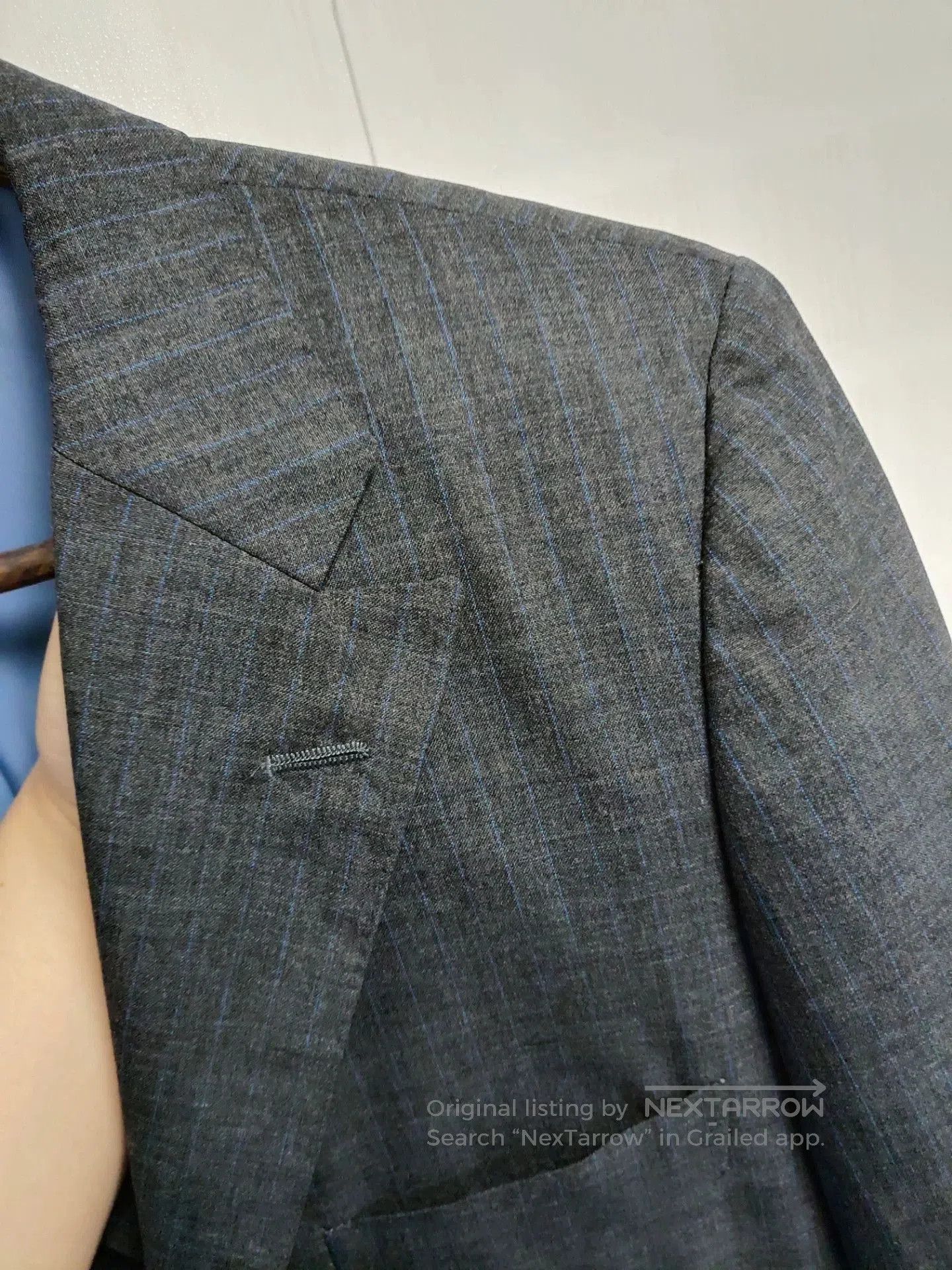 Ring Jacket Japanese Wool Suit Jacket with Stripes. Size US M / EU 48-50 / 2 - 5 Thumbnail