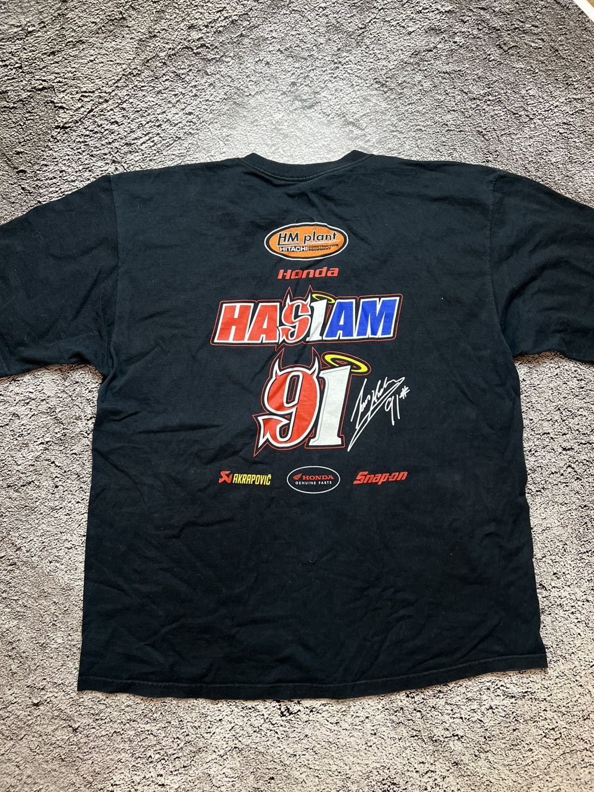 Fruit Of The Loom VTG 90’s Honda motosport Leon Haslam 91 vintage t shirt Size US XL / EU 56 / 4 - 2 Thumbnail