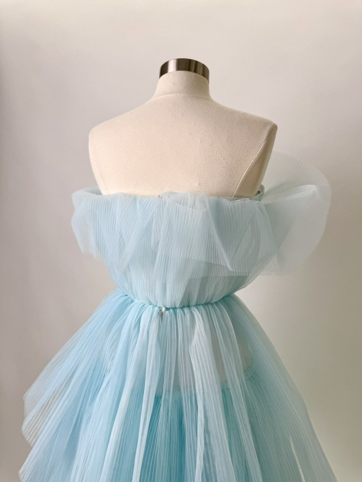 Other Brand new US 6 Anna Augusta Baby Blue Maxi Evening Dress Size M / US 6-8 / IT 42-44 - 6 Thumbnail