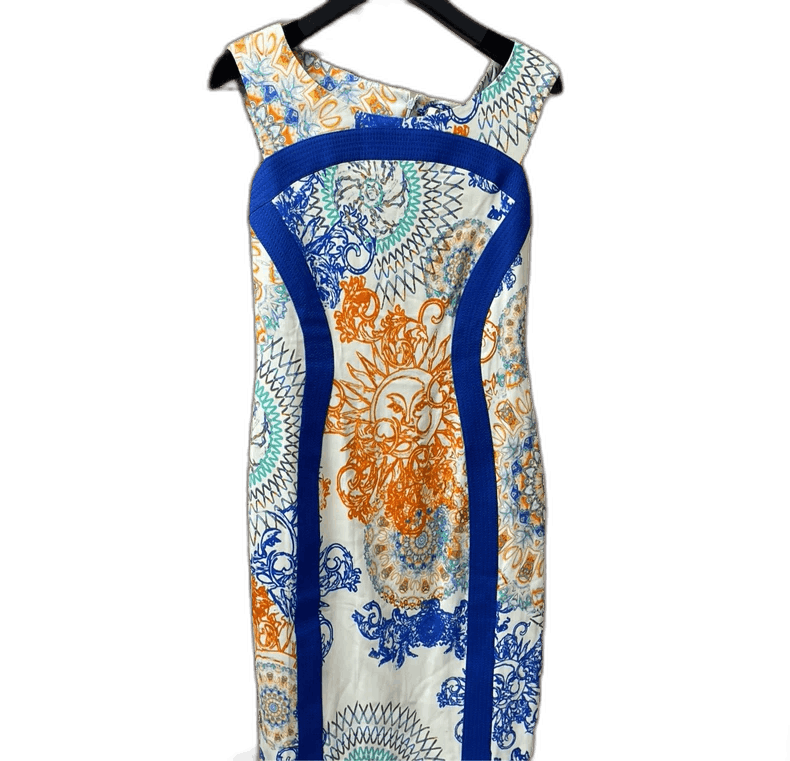 Versace Versace Print Color-Block Sleeveless Dress Size US 42 / EU 58 - 1 Thumbnail