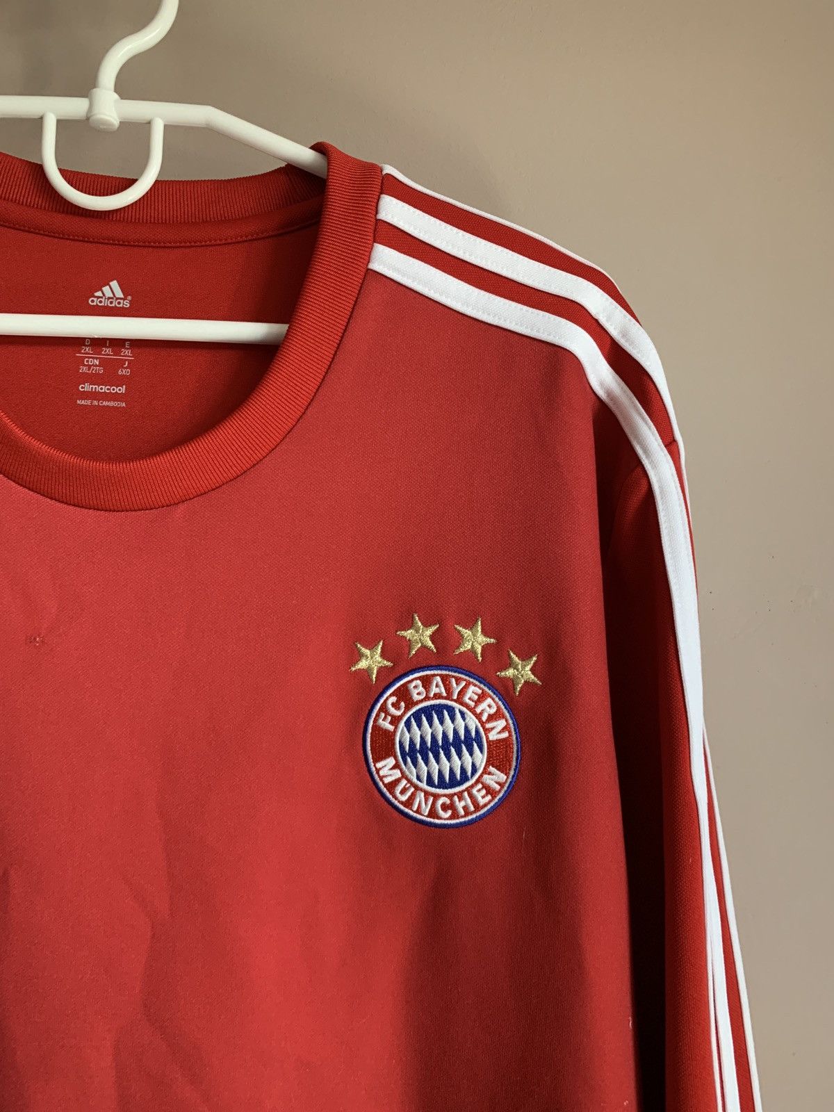 Adidas Bayern Munchen 2018 Football Sweatshirt Adidas Soccer Sz XXL Size US XXL / EU 58 / 5 - 4 Thumbnail