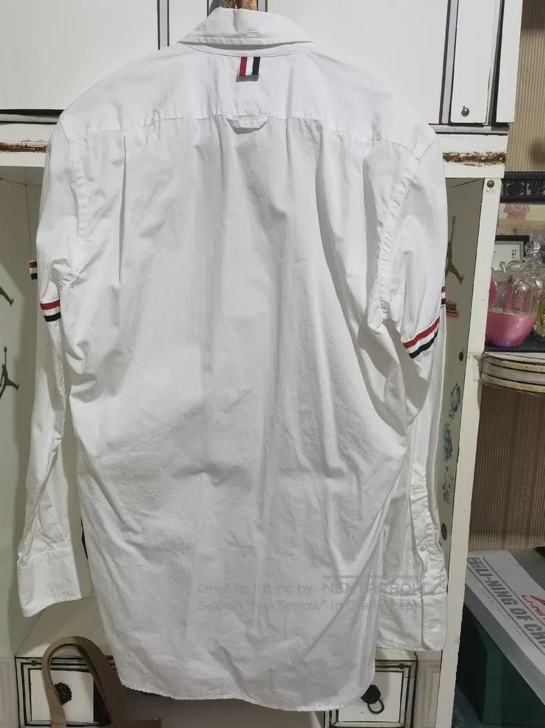 Thom Browne Thom Browne White classic shirt made of cambric, with clas Size US M / EU 48-50 / 2 - 5 Thumbnail