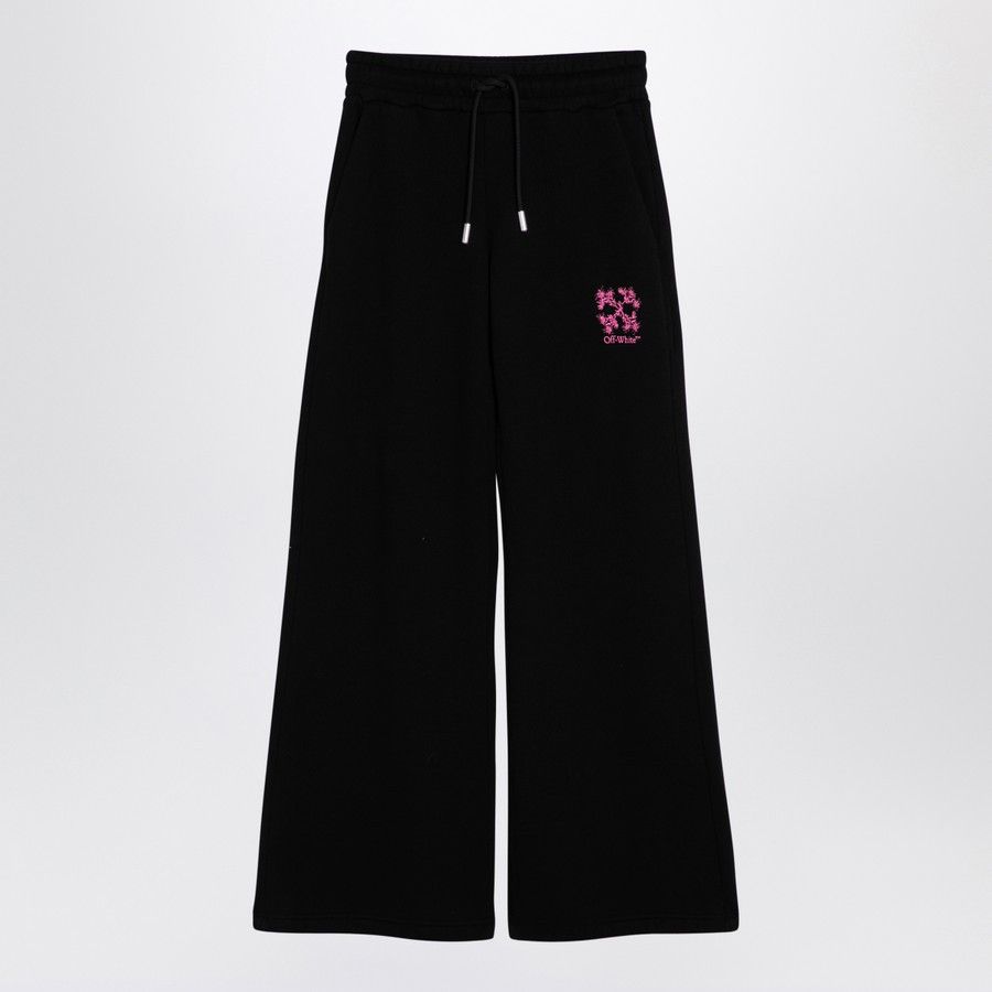Off-White o1d2blof0924 Cotton Sports Trousers in Black Size 26" / US 2 / IT 38 - 1 Thumbnail