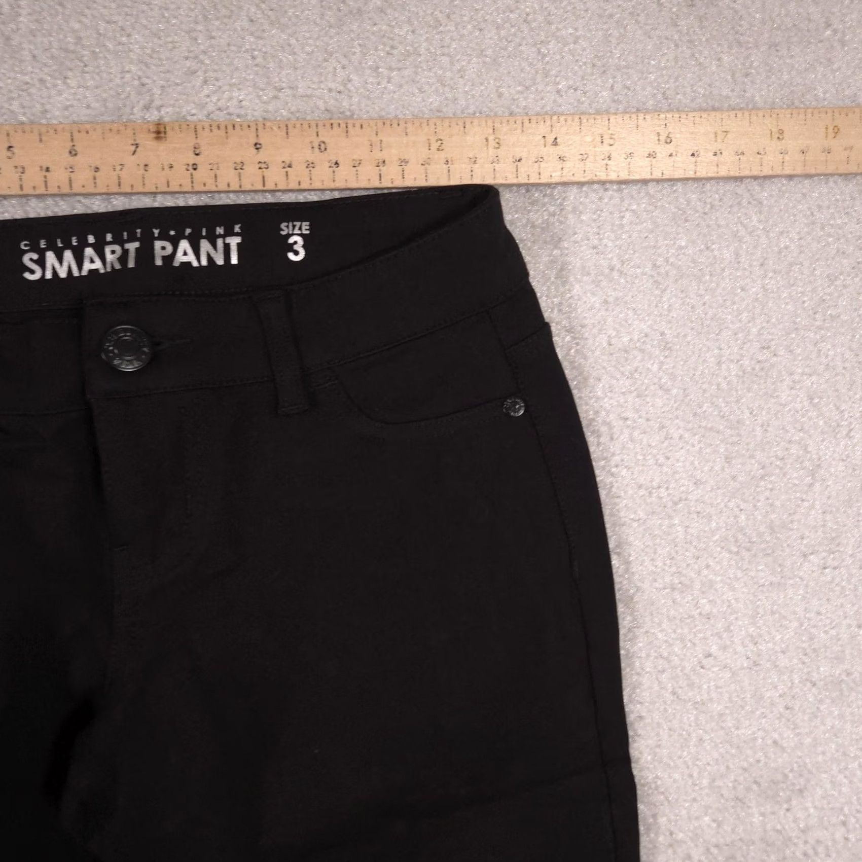Vintage Celebrity Pink Pants Black Juniors 3 Ponte Slim Stretch Jegging Casual Size 26" / US 2 / IT 38 - 5 Thumbnail