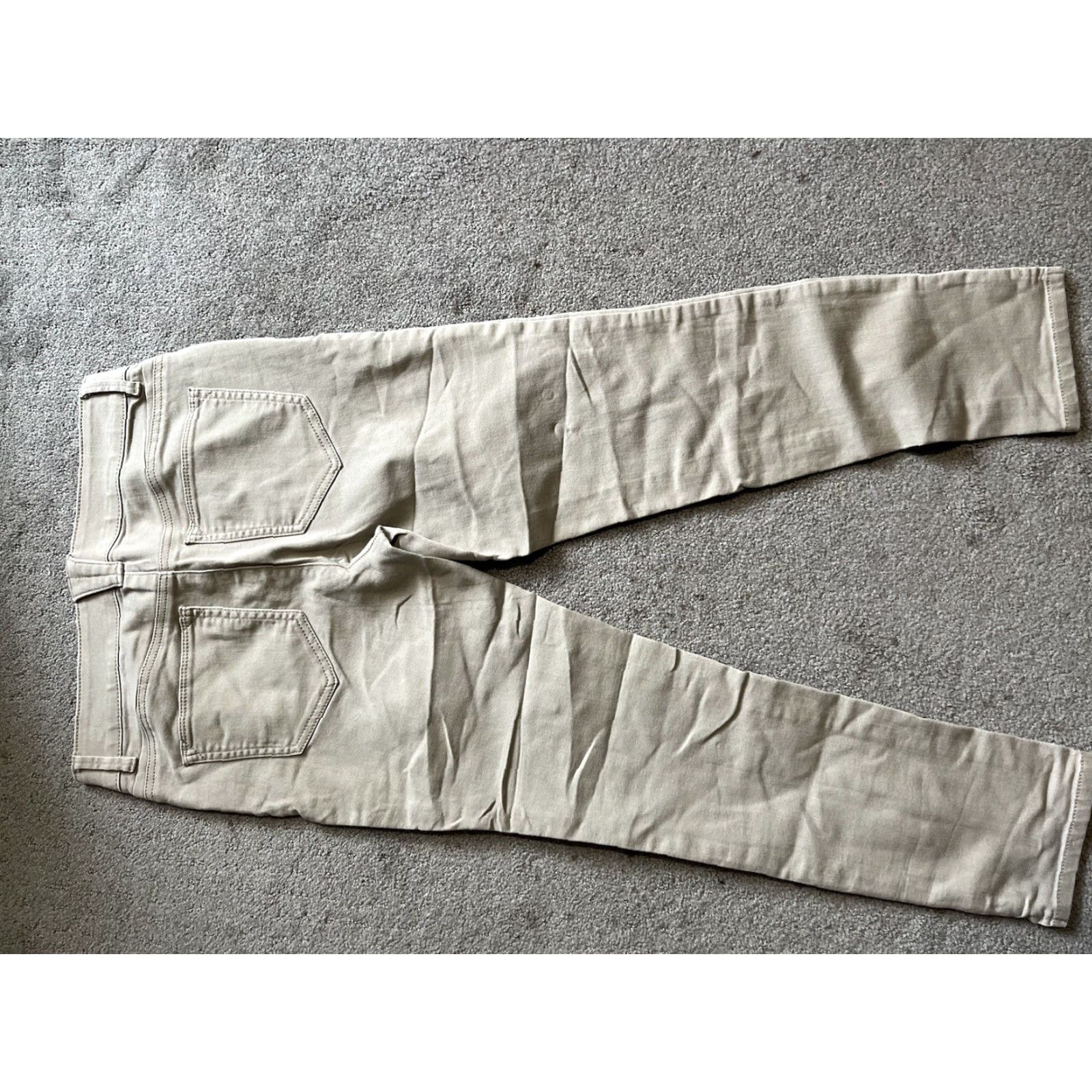 Vintage Bass Jeans Women Skinny Solid Beige Size 6 XS? Size 30" / US 8 / IT 44 - 3 Thumbnail