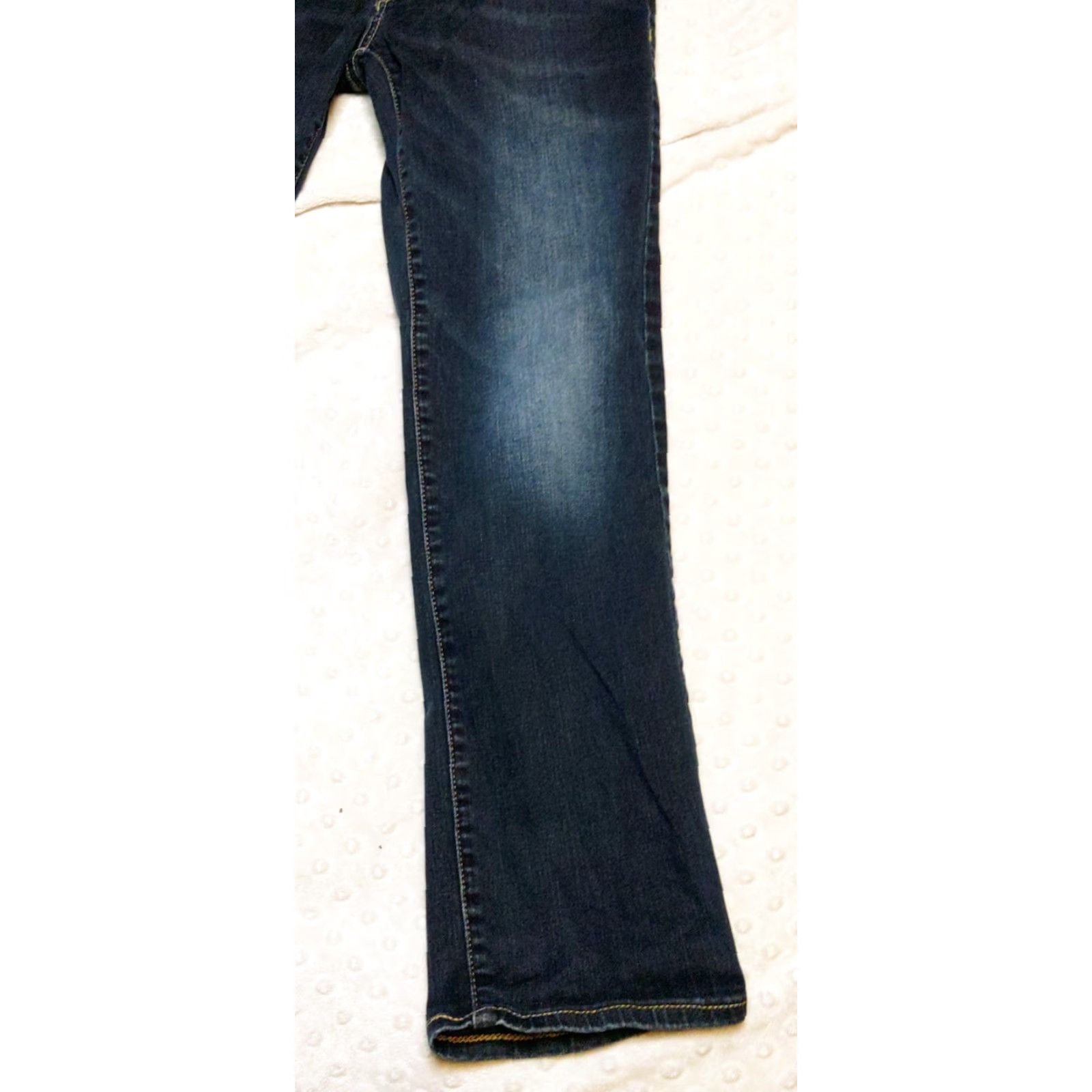 American Eagle Outfitters American Eagle Outfitters Jeans Slim Straight 26x28 Blue Mens 5-Pocket Distressed Stretch Dark Wash USA 90s Grunge Vintage No N/A Size US 26 / EU 42 - 2 Thumbnail