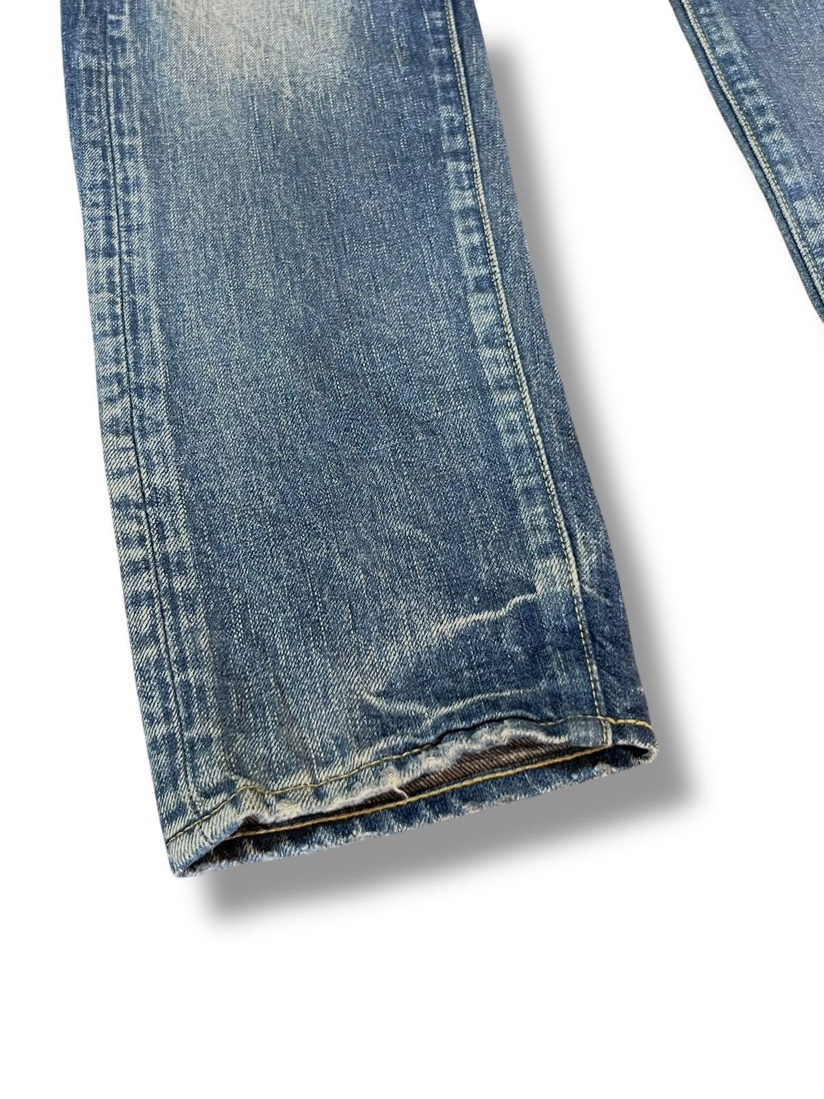 Japanese Brand Vintage HL Heddie Lovu Over Distressed Mad Punk Skinny Jeans Size US 33 - 6 Thumbnail
