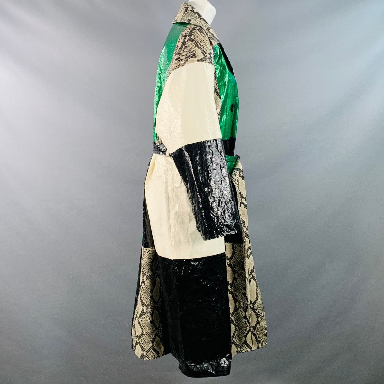 STAND STUDIO STAND STUDIO Eliora Trench Patchwork Double Breasted Coat Size XS / US 0-2 / IT 36-38 - 3 Thumbnail