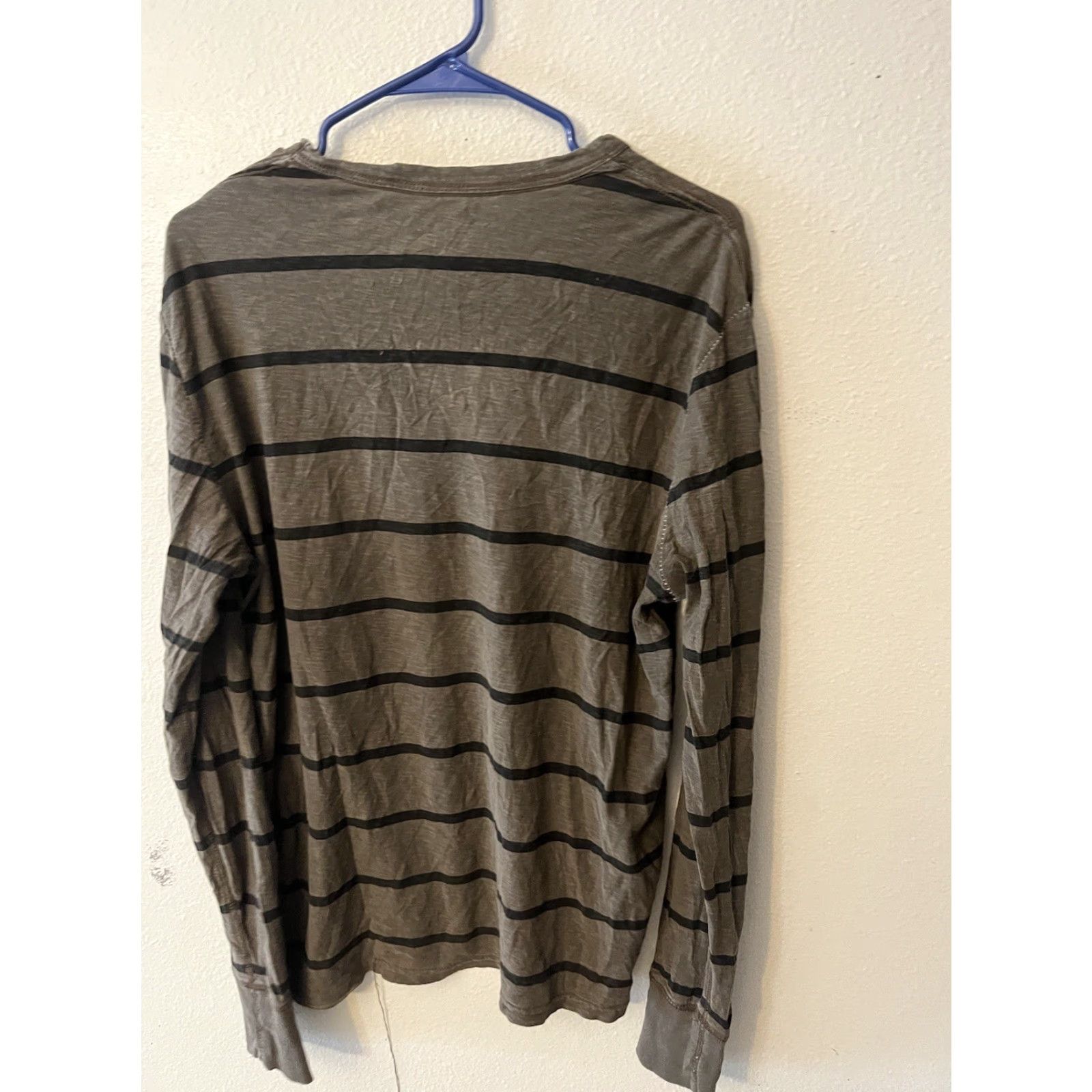 American Eagle Outfitters VINTAGE AMERICAN EAGLE Shirt Men Brown Striped Long Sleeve Medium Crew Neck AMERICAN EAGLE Outfitters Mens M Cotton All Seasons 90s Theme Size US M / EU 48-50 / 2 - 3 Thumbnail