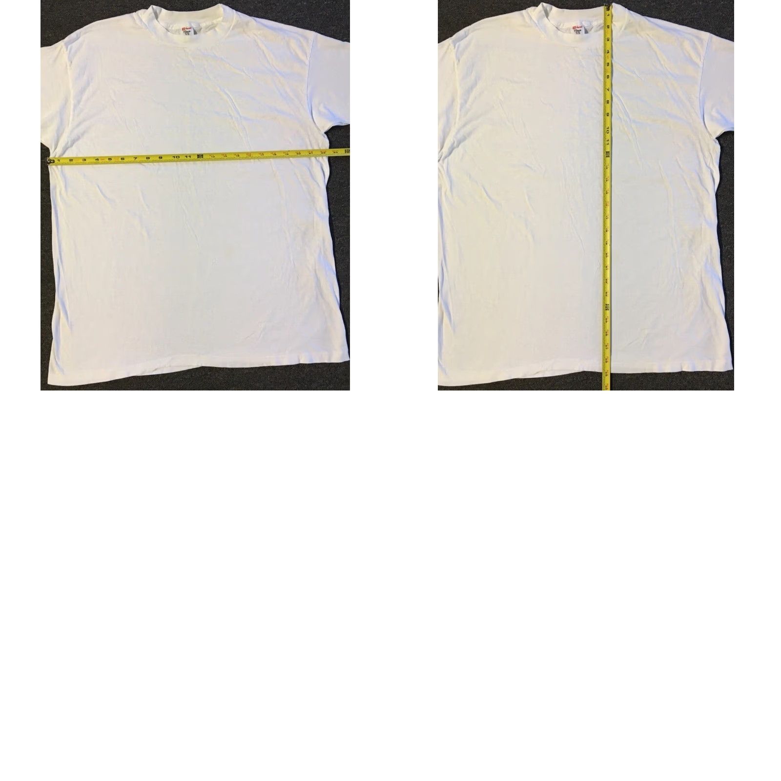 Hanes VINTAGE Hanes Shirt XL White 90s Grunge Punk Skate Surf Track Trucker Biker Motorcycle Distressed 80s 90s USA Classic Logo Classic Designer Fitness Size US XL / EU 56 / 4 - 8 Thumbnail