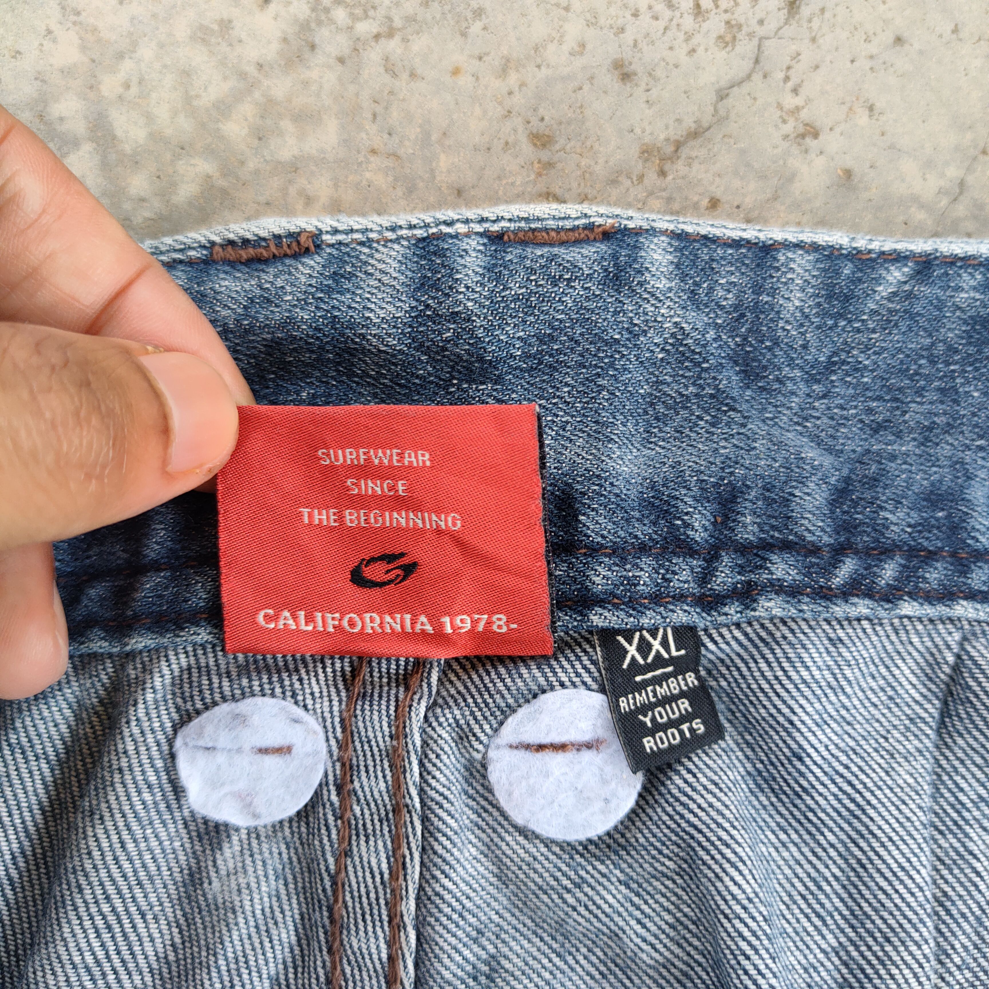 Gotcha × Jean VINTAGE GOTCHA FADED DISTRESSED JEANS DENIM PANTS Size US 37 - 17 Thumbnail