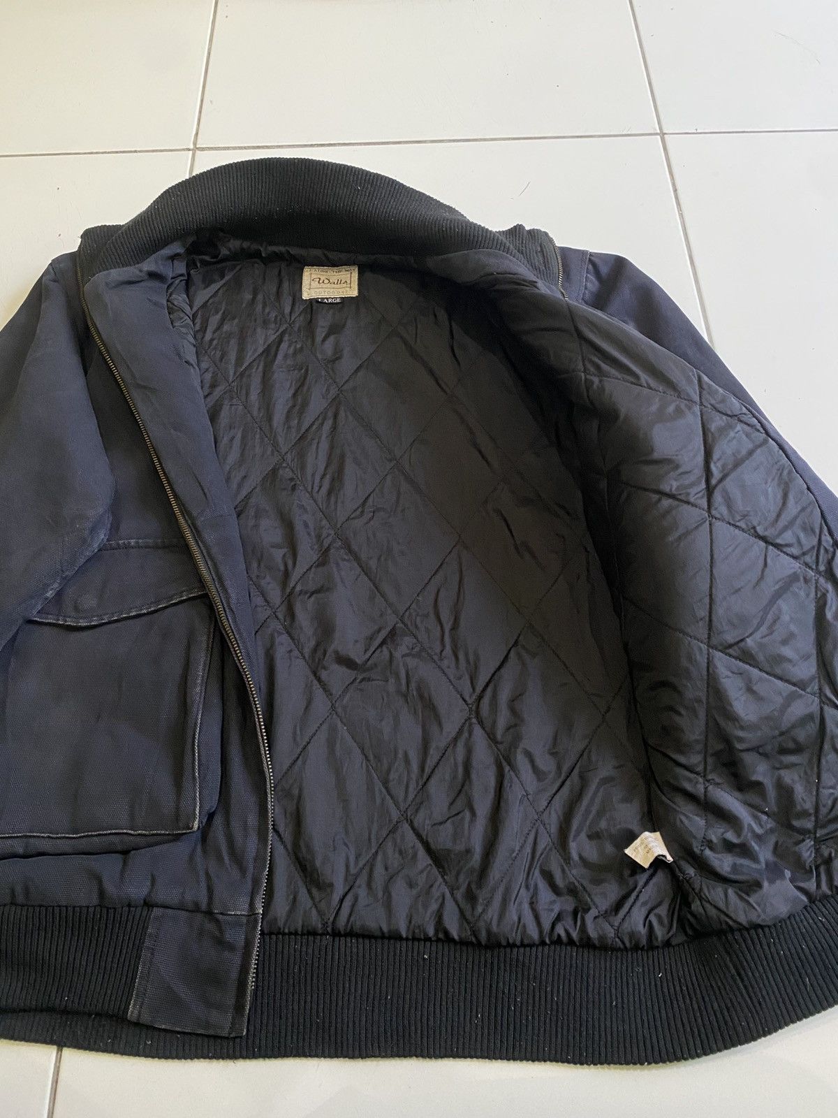 Walls WALLS multipockets quilted indigo bomber black Jackets Size US L / EU 52-54 / 3 - 5 Thumbnail