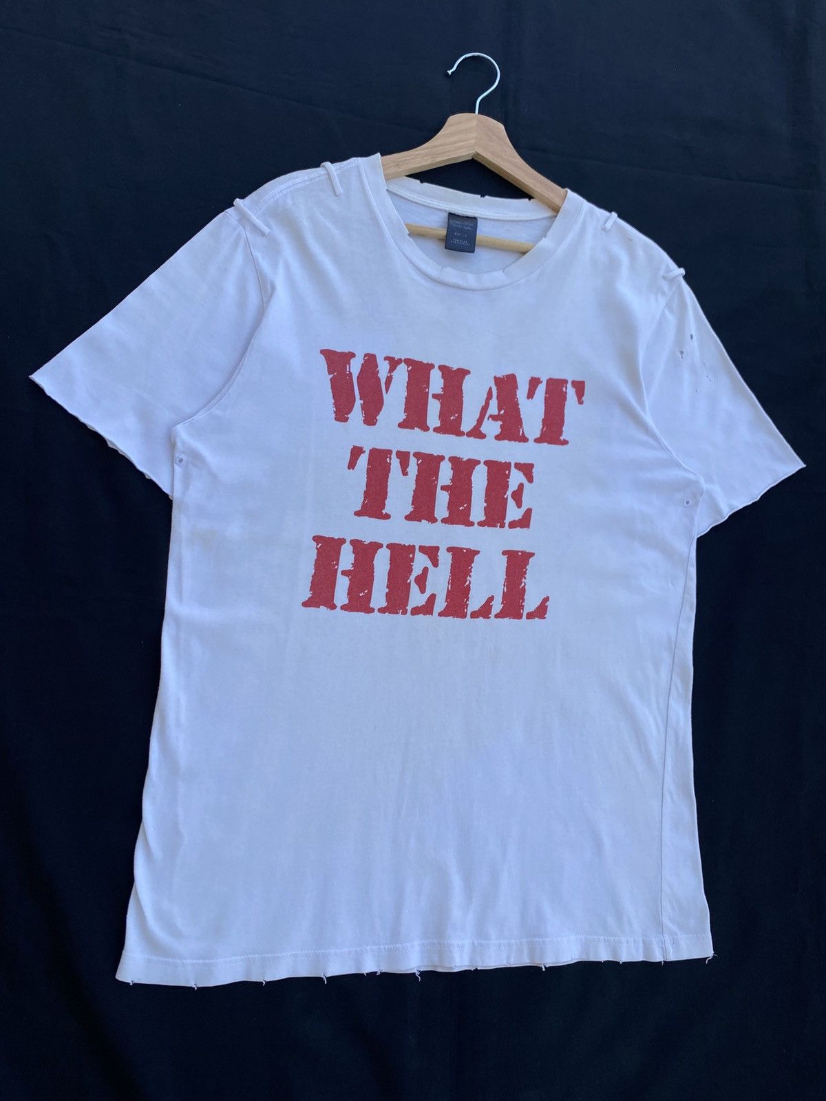 Japanese Brand Rare "What The Hell" Inspired by Number (N)ine Tshirt Size US L / EU 52-54 / 3 - 3 Thumbnail