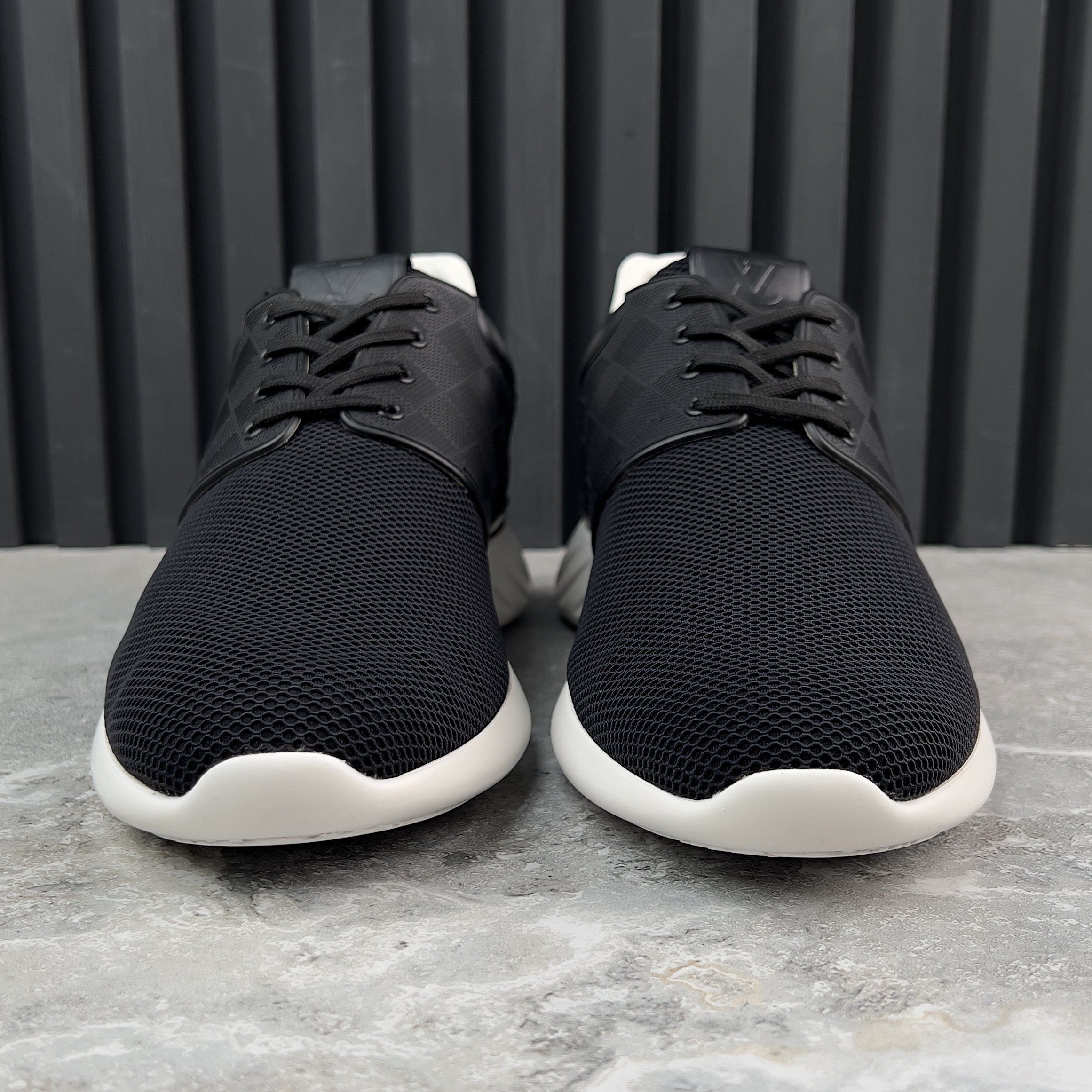 Louis Vuitton Fastlane Sneakers Damier Black Mesh Size US 11 / EU 44 - 3 Thumbnail