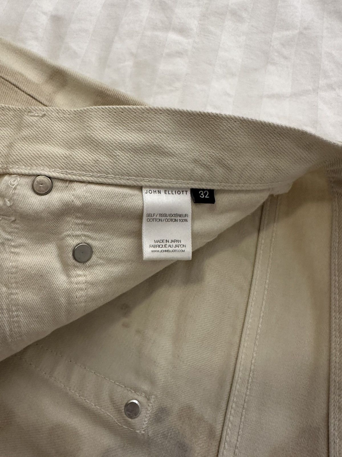 John Elliott John Elliott Beige Dyed The Daze Jeans Size US 32 / EU 48 - 3 Thumbnail