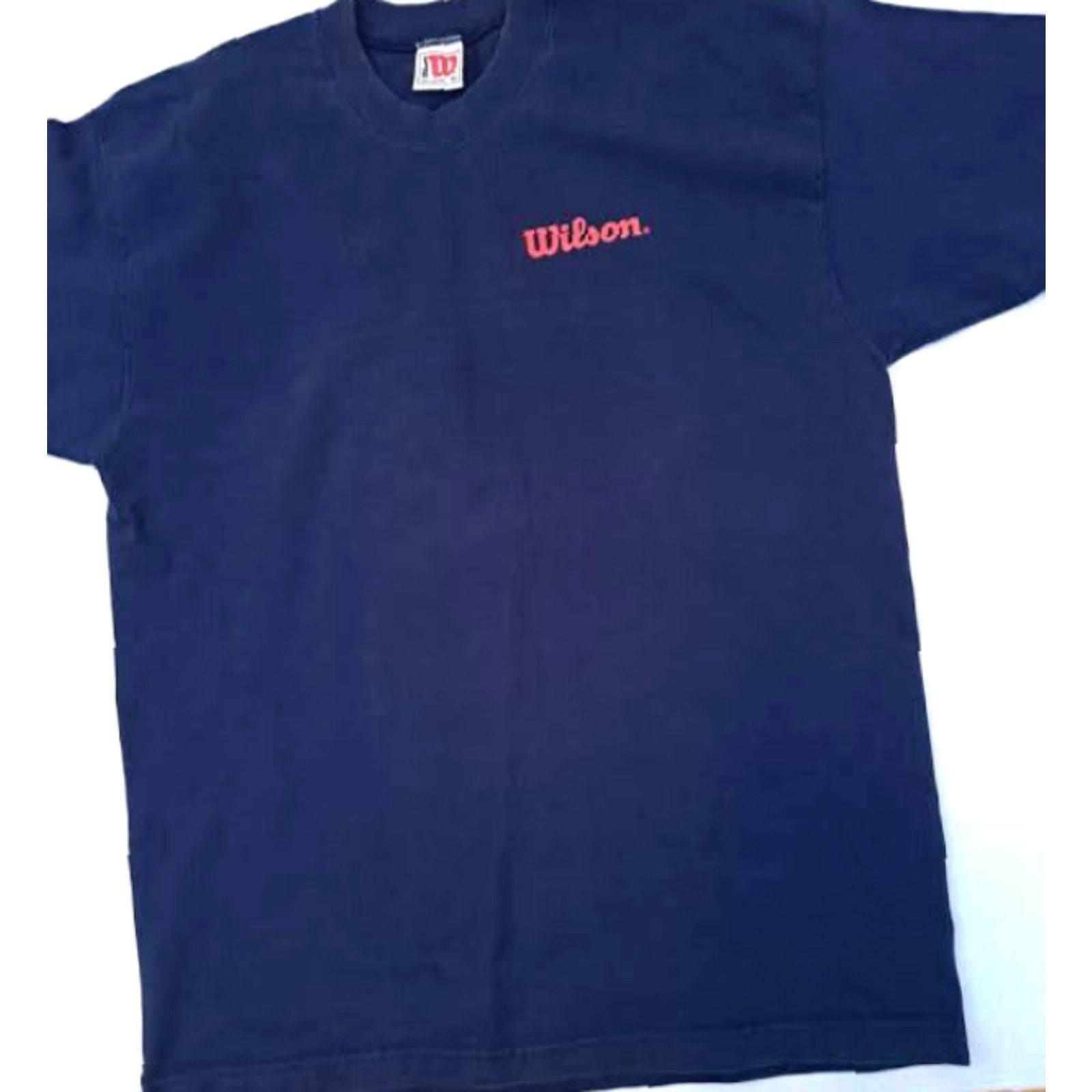 Wilson VINTAGE? Wilson Dark Blue T-Shirt XL USA Made EUC Size US XL / EU 56 / 4 - 2 Thumbnail