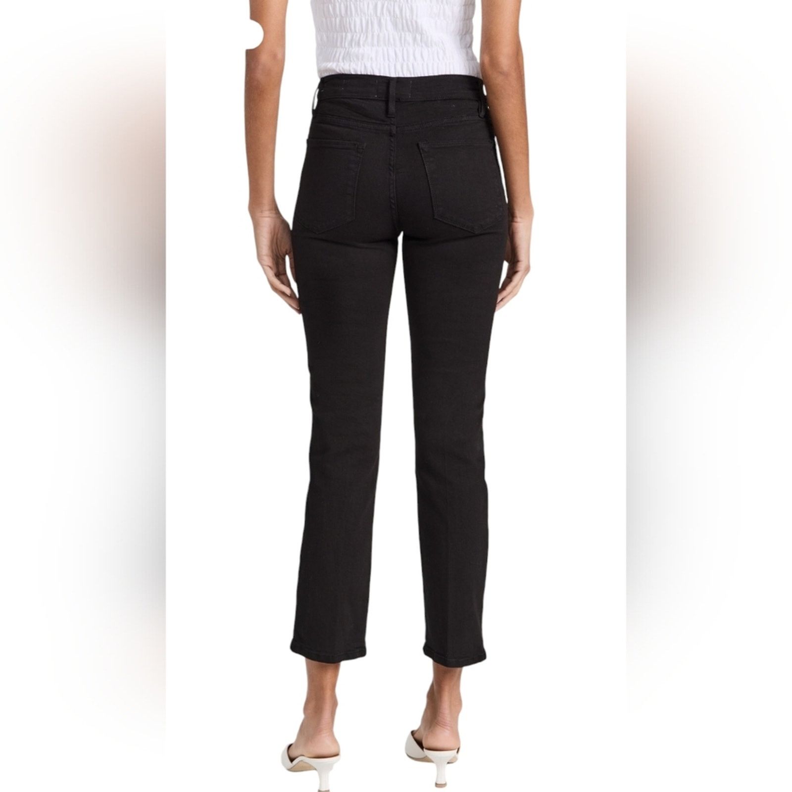 Frame FRAME Le High Straight Jeans in Film Noir 29 Size 29" - 4 Thumbnail